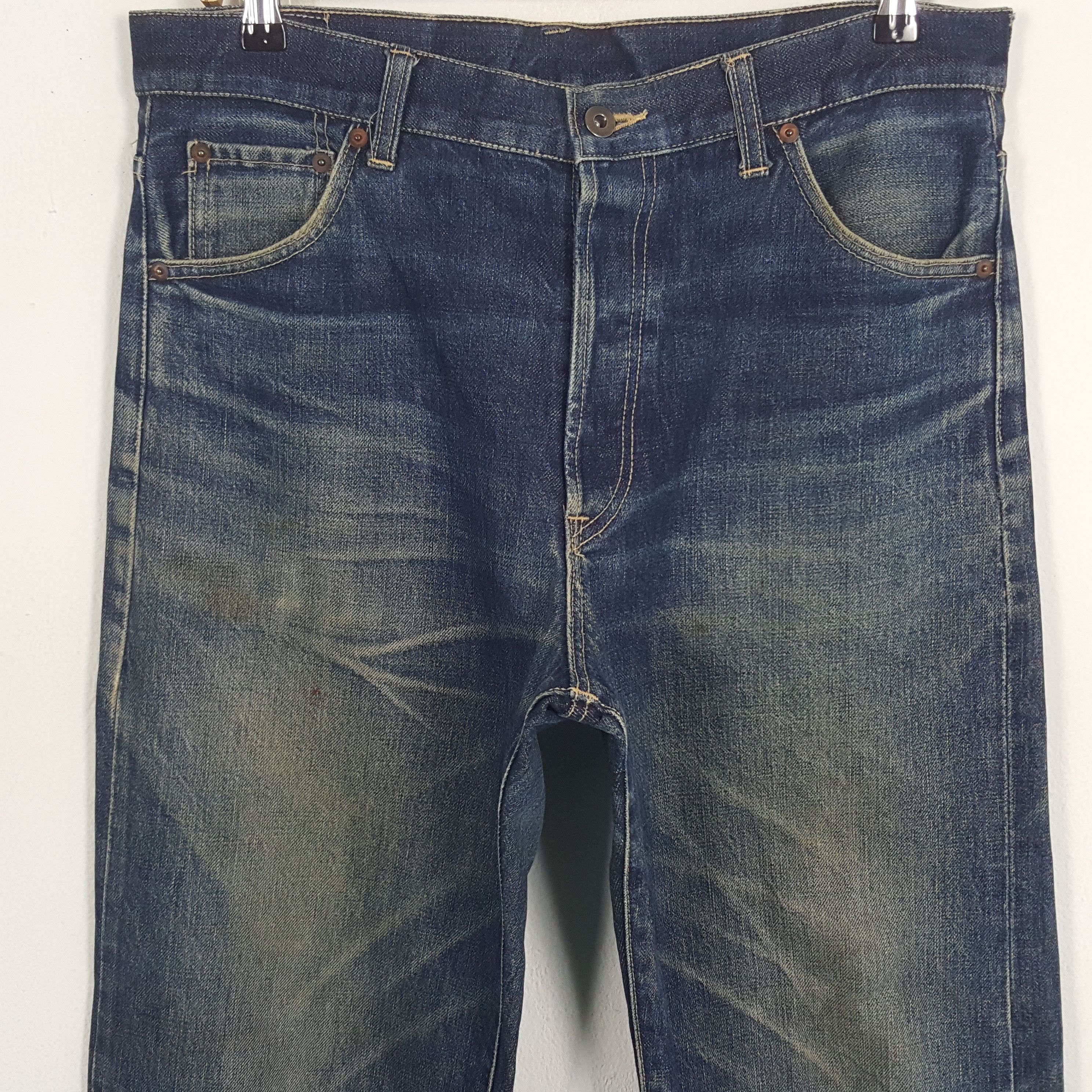 Japanese Brand × Vintage Vintage Evisu Japanese Brand Daicock Custom Art Denim Jeans Size US 33 - 5 Thumbnail
