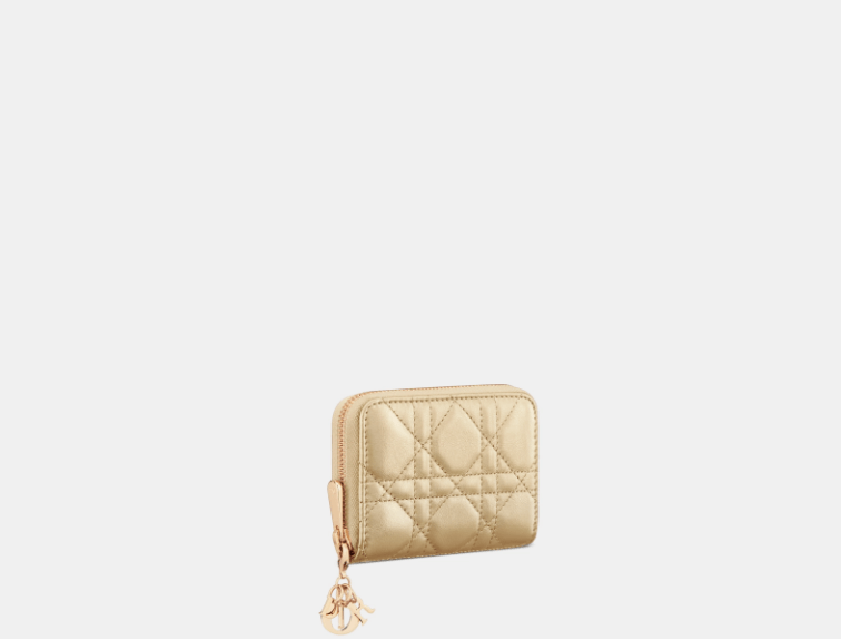 Dior o1w1db11125 S0985O Size: OS / Voyageur Coin Purse in Gold Size ONE SIZE - 2 Thumbnail