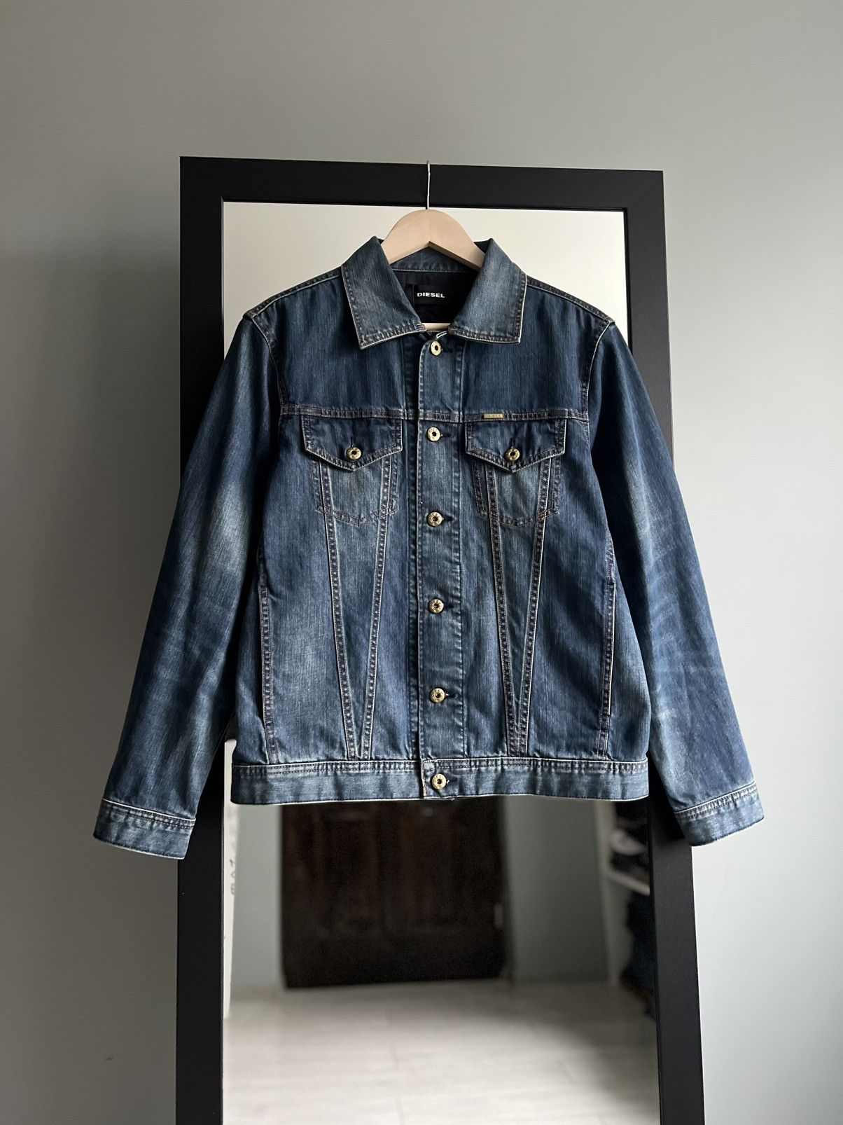 Diesel New! Diesel Denim Washed Jacket Size US S / EU 44-46 / 1 - 1 Thumbnail