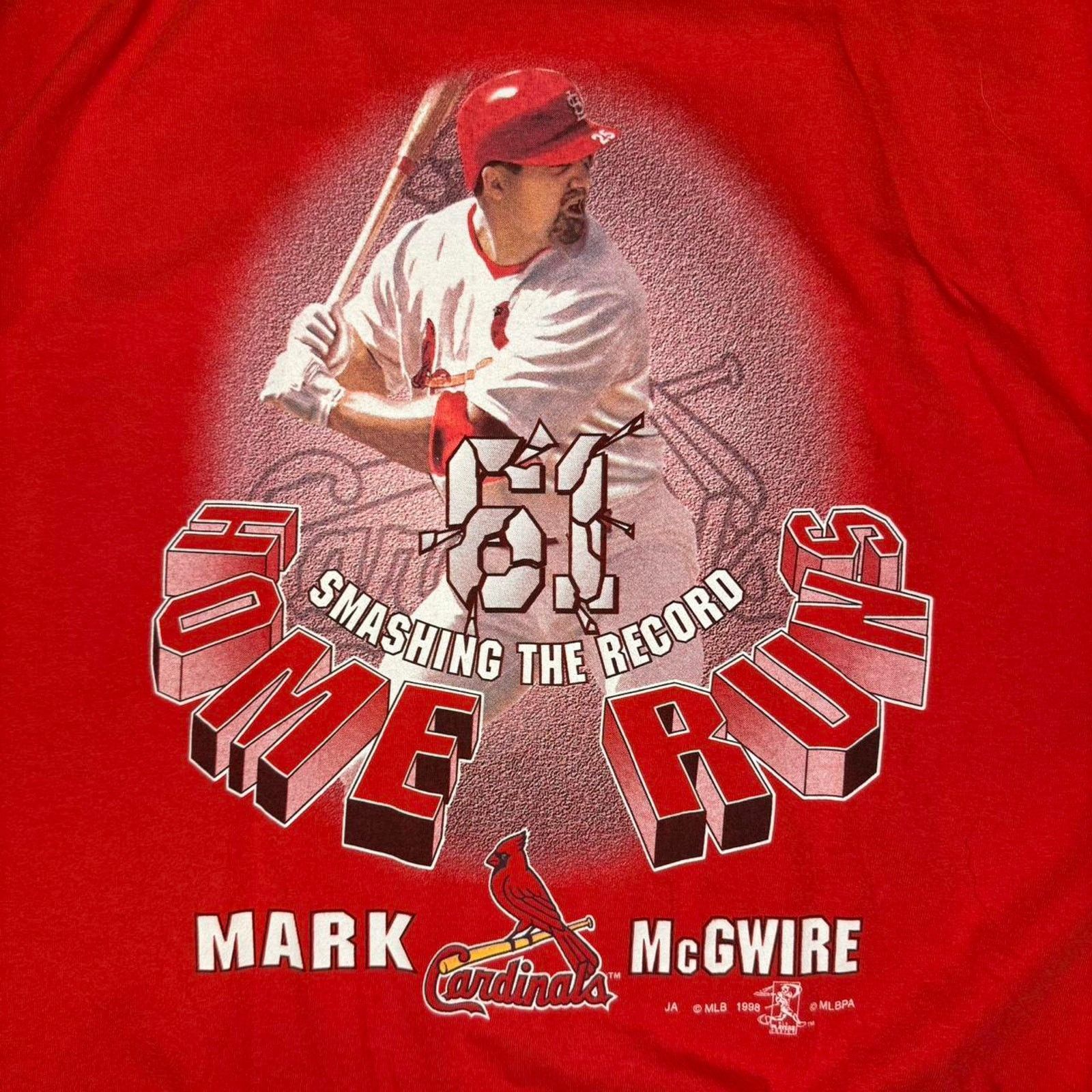 MLB × Vintage Vintage 1998 Mark McGwire St. Louis Cardinals Tee Size US L / EU 52-54 / 3 - 2 Thumbnail
