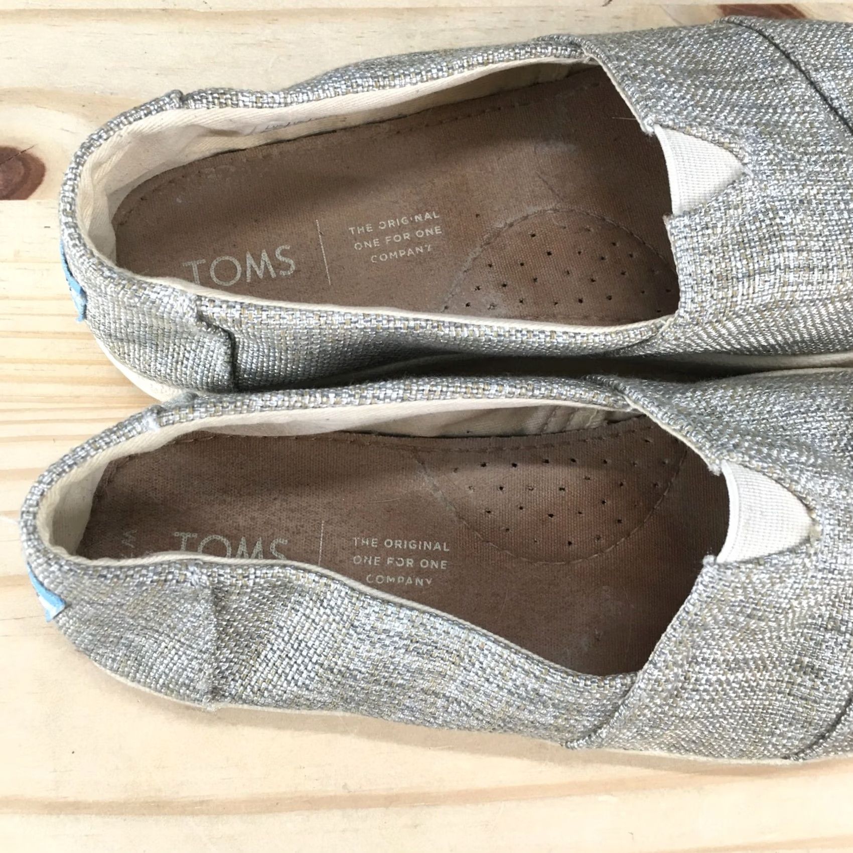Toms TOMS Womens 7 Alpargata Loafer Flat Gray Comfort Slip On Casual Shoes Size M / US 6-8 / IT 42-44 - 4 Thumbnail