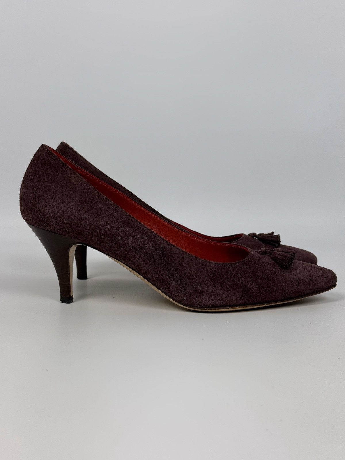 Loro Piana Loro Piana Escarpins Suede Purple Heels Size US 10 / IT 40 - 8 Thumbnail