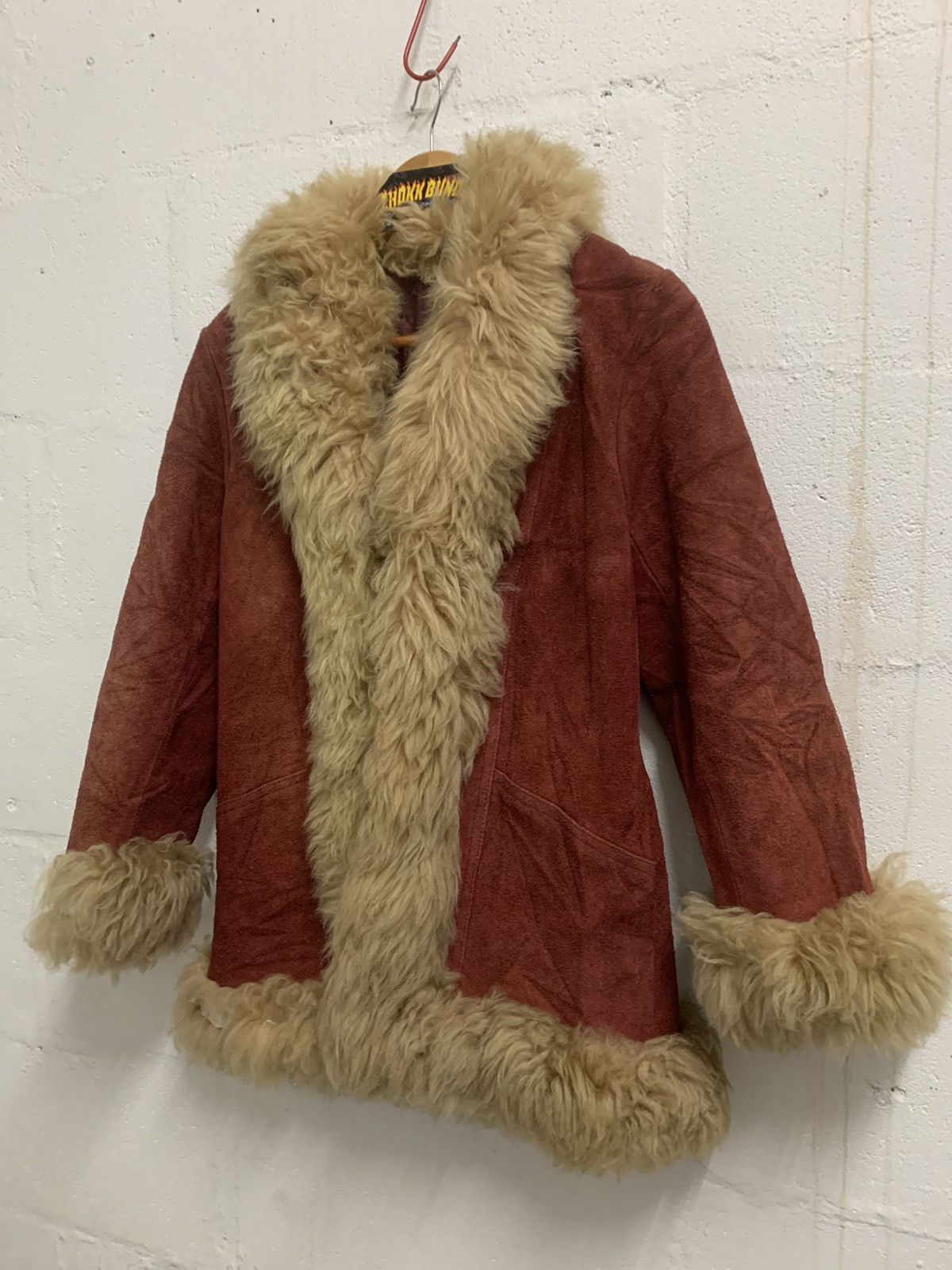 Japanese Brand Vintage 70s Suede Leather Fur Jacket Size S / US 4 / IT 40 - 2 Thumbnail