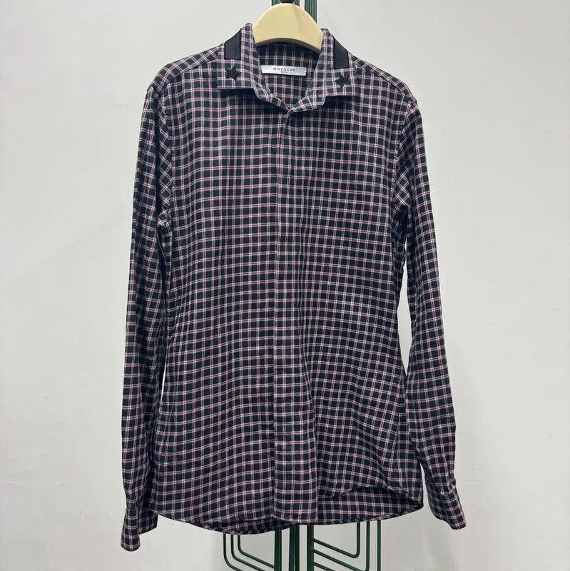 Givenchy Givenchy Long Sleeve Cotton Check Shirt 0089 Size US S / EU 44-46 / 1 - 1 Thumbnail