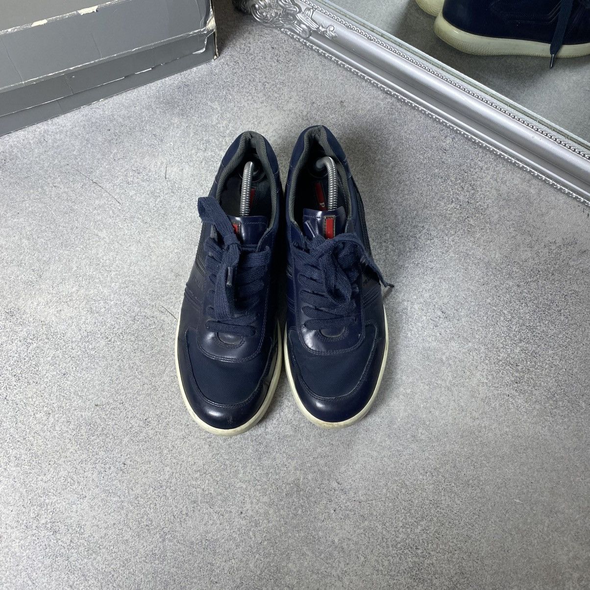 Prada PRADA Sneakers Leather Shoes Blue Size 7 Size US 7 / EU 40 - 4 Thumbnail