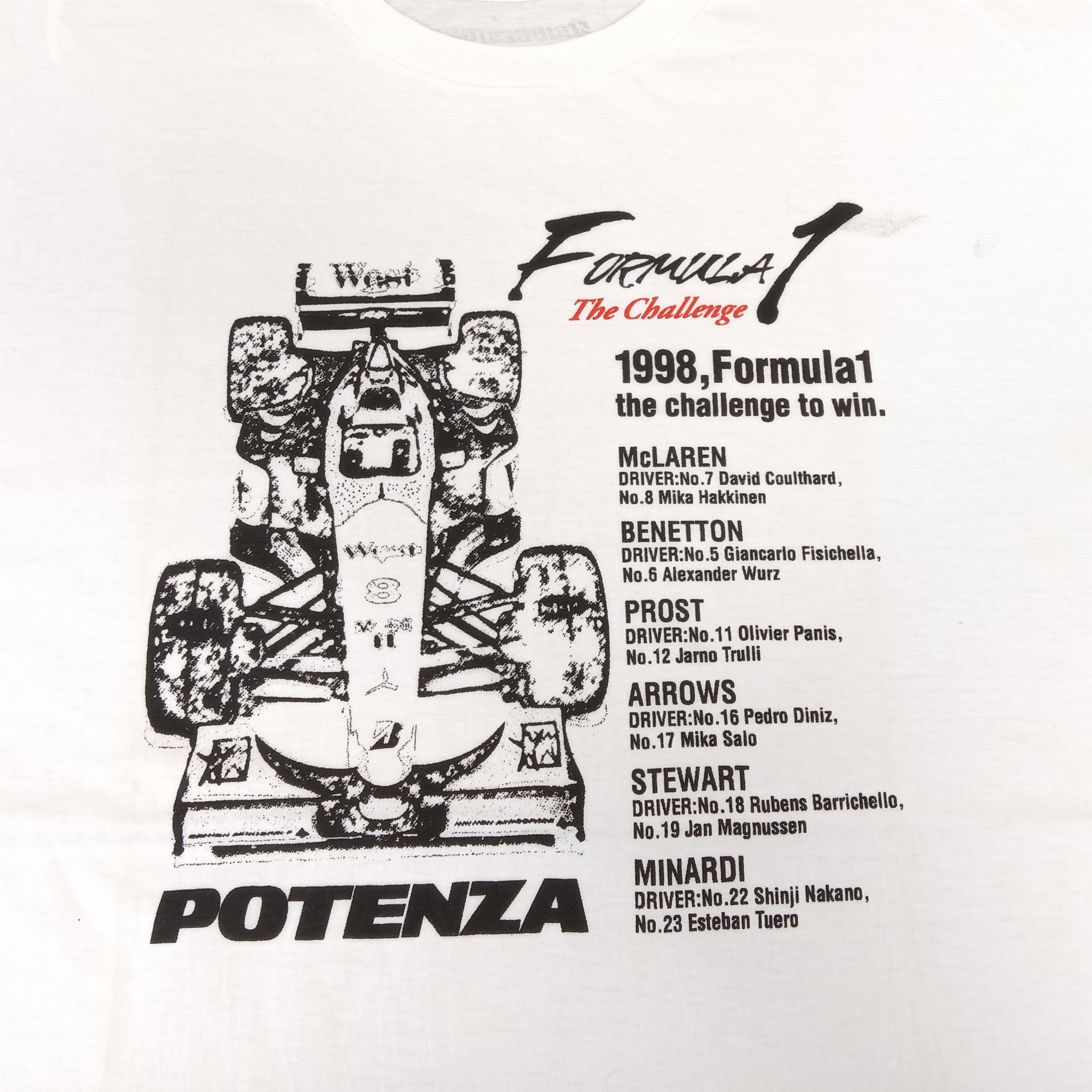 Vintage Racing Potenza Formula One F1 The Challege Vintage Tshirt Size US L / EU 52-54 / 3 - 2 Thumbnail