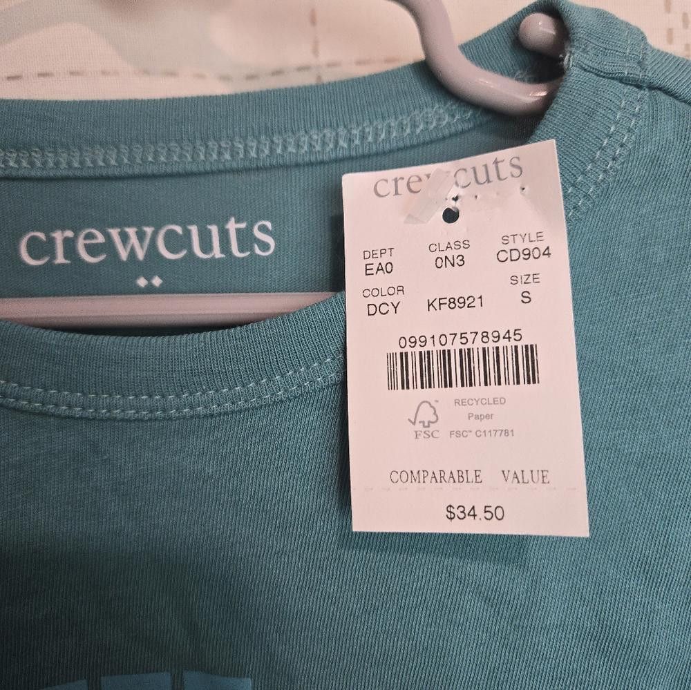 Other Crewcuts Teal 'Snow Day' Long Sleeve Shirt Size US S / EU 44-46 / 1 - 3 Thumbnail