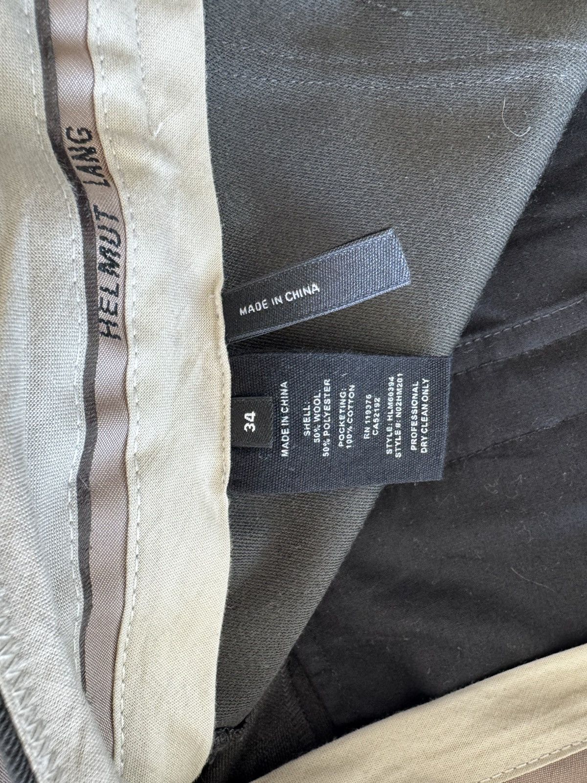 Helmut Lang HELMUT LANG TWILL TROUSERS — BURNT OLIVE / SIZE 34 Size US 34 / EU 50 - 8 Thumbnail