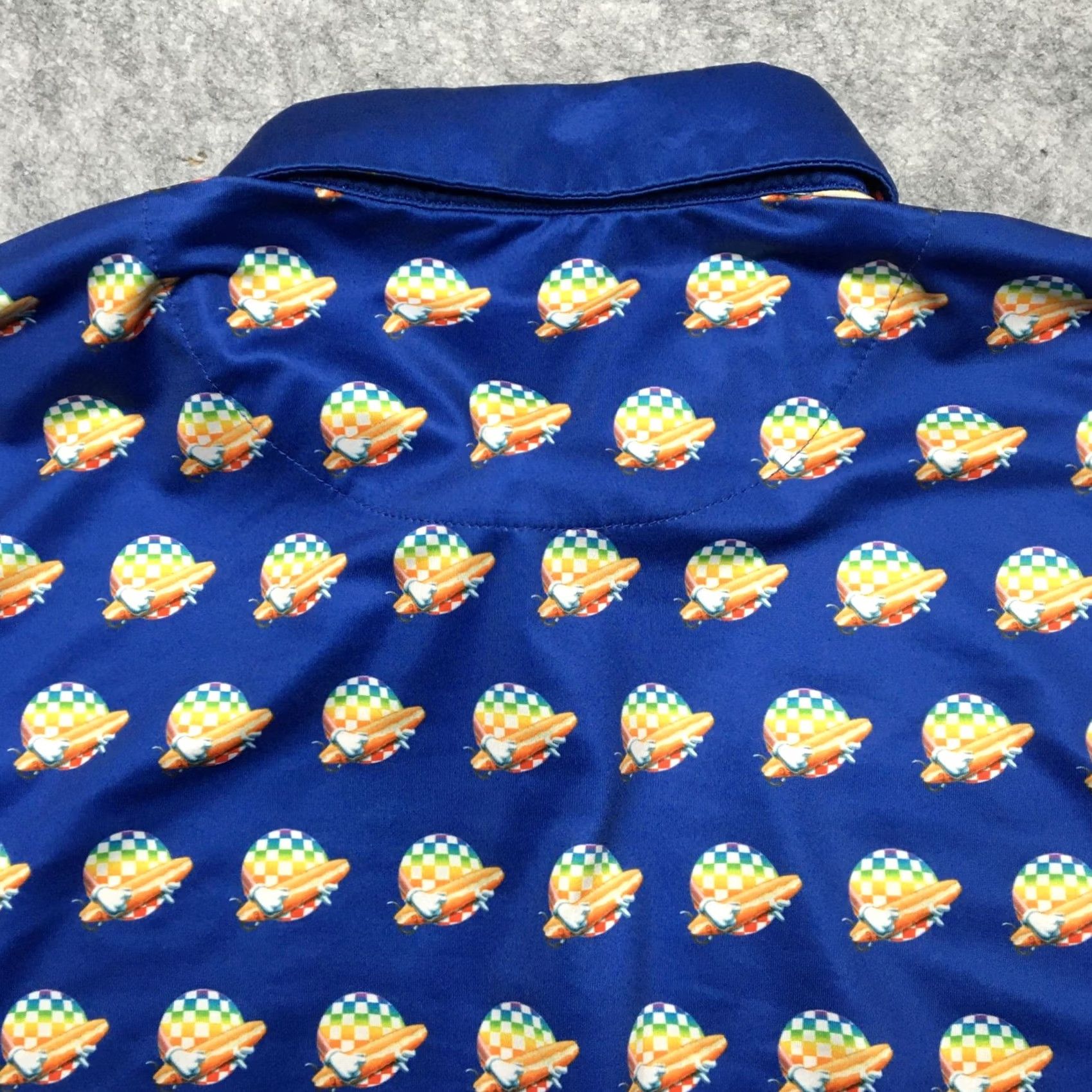 Vintage Grateful Dead x SEC 119 Polo Shirt Mens 3XL Blue Balloon Graphic Print Long Sleeve Polo Shirt Mens XXXL Size US XXL / EU 58 / 5 - 6 Thumbnail