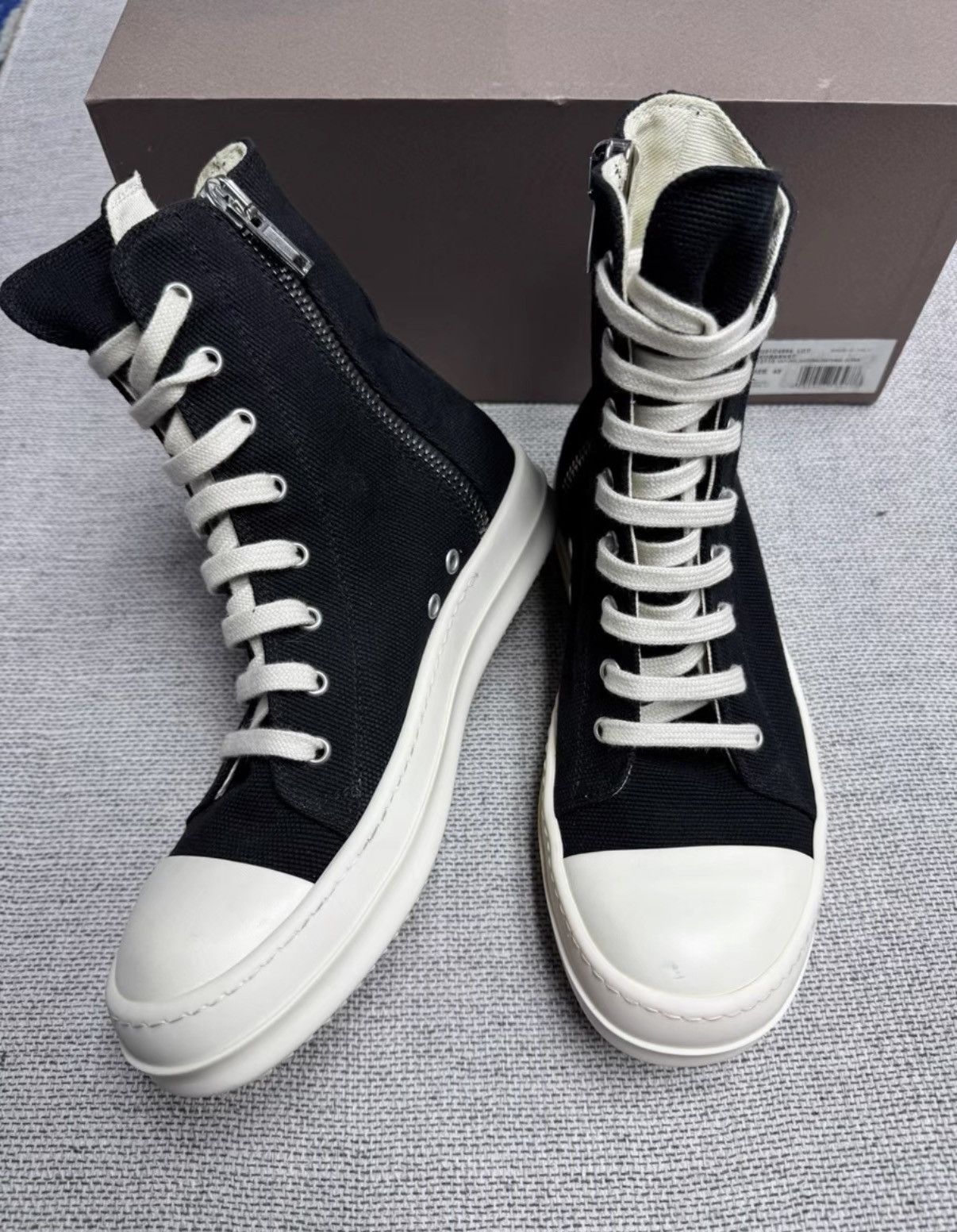 Rick Owens Rick Owens DRKSHDW Canvas High-Top K37 Size US 6.5 / EU 39-40 - 1 Thumbnail