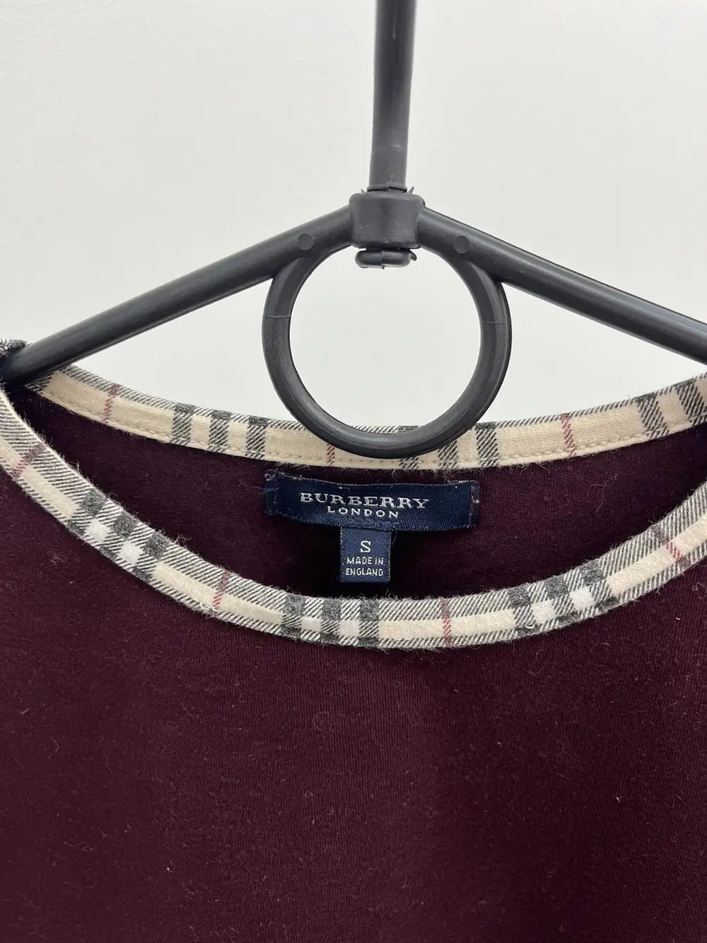 Burberry Burberry London Nova Check Cotton Long Sleeve T-Shirts Tee Size S / US 4 / IT 40 - 2 Thumbnail