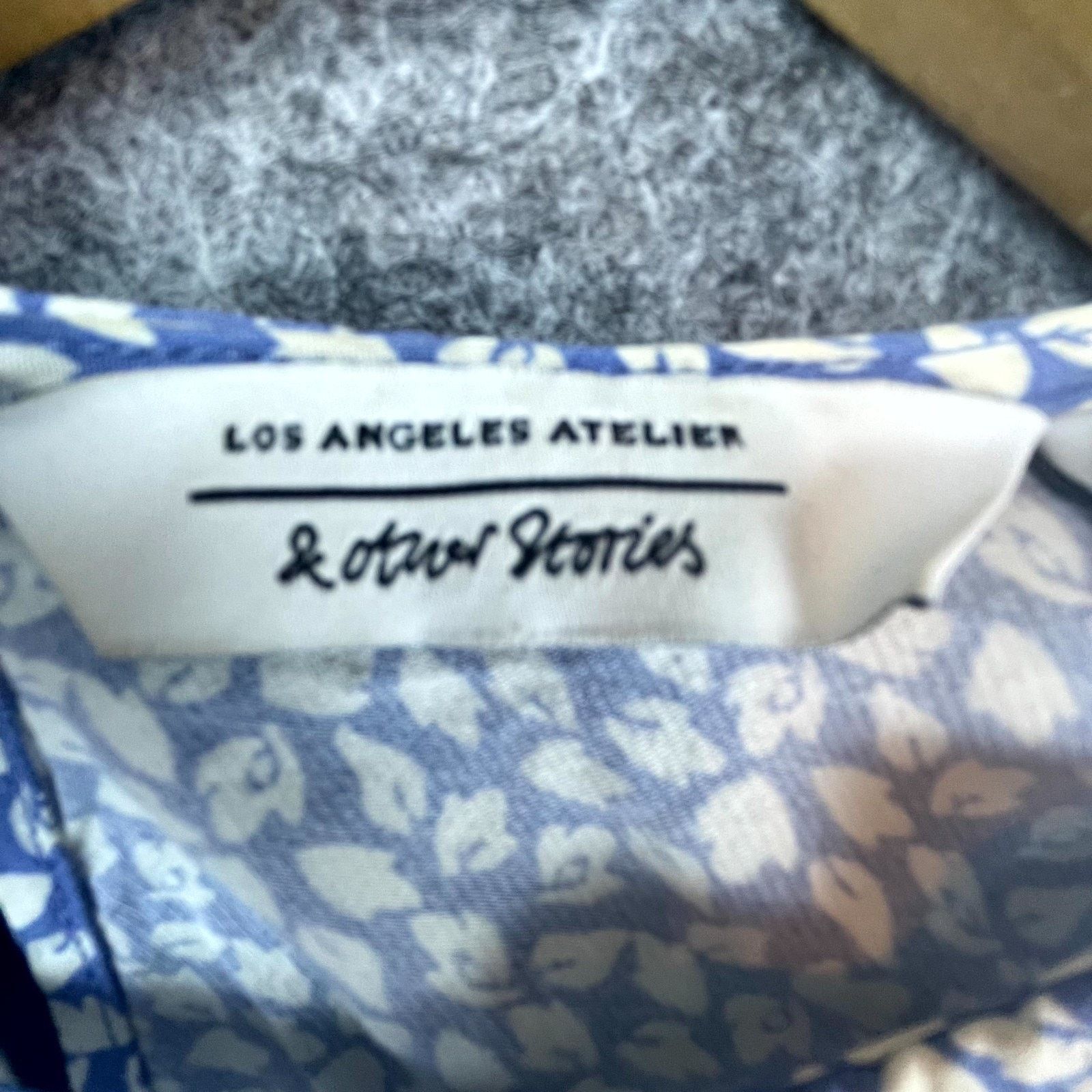 & Other Stories & Other Stories Dress Womens 4 Blue White Housewife Picnic Size S / US 4 / IT 40 - 6 Thumbnail