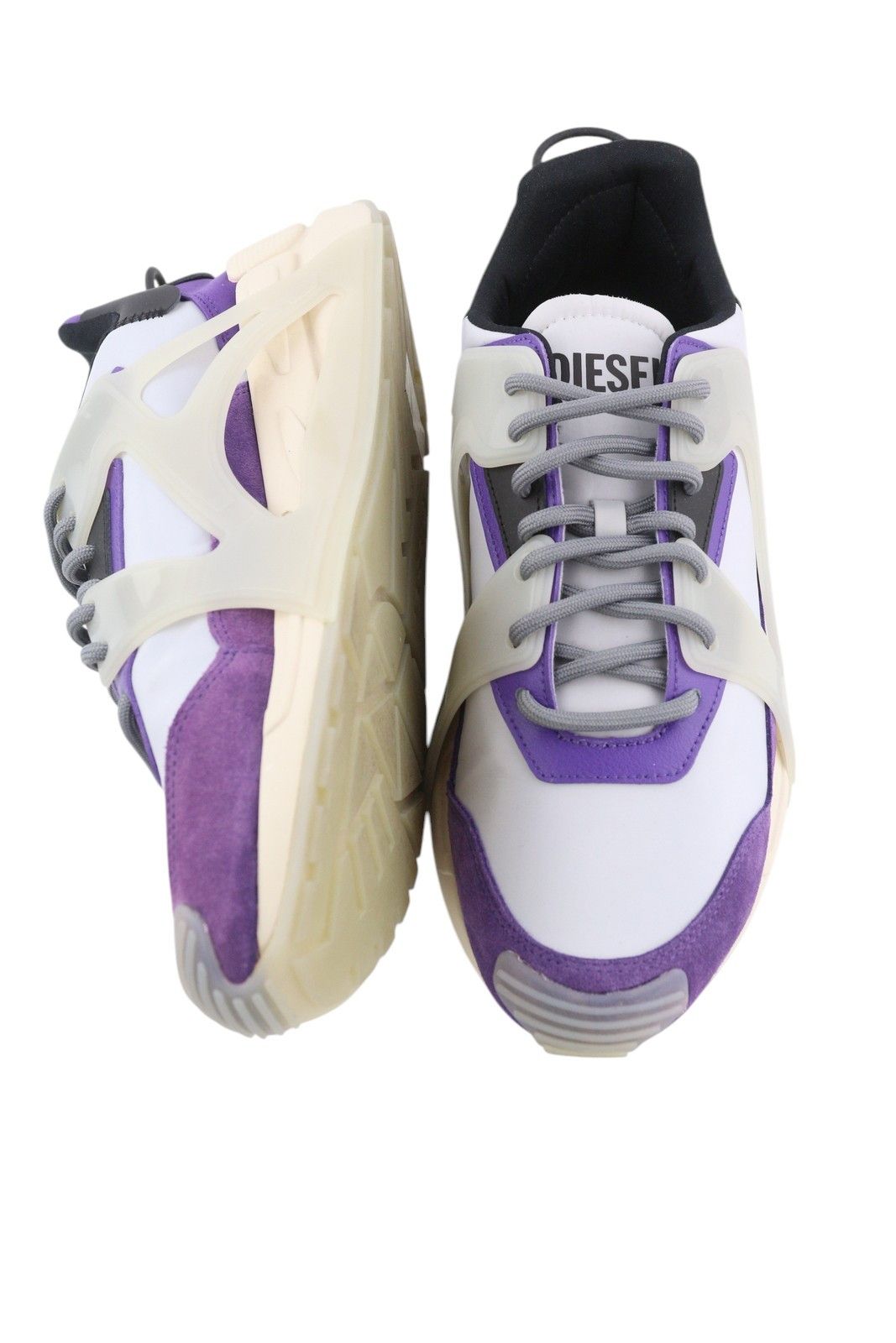 Diesel S-SERENDIPITY MASK EU44.5 Grey Almond Toe Low Top 41075 Size US 11.5 / EU 44-45 - 7 Thumbnail
