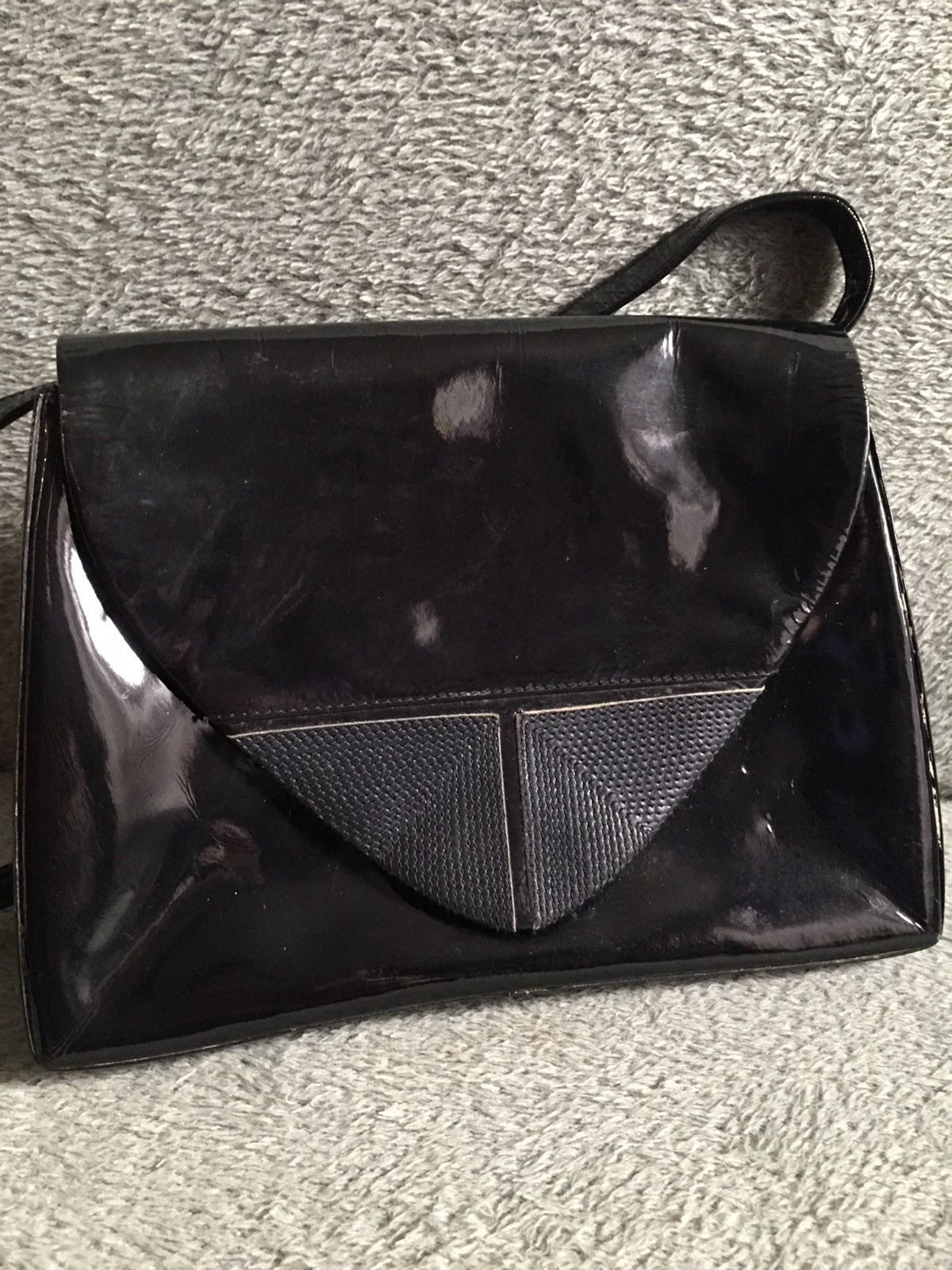 Bally × Vintage BALLY of Switzerland Black Patent Leather Shoulder Bag Size ONE SIZE - 2 Thumbnail