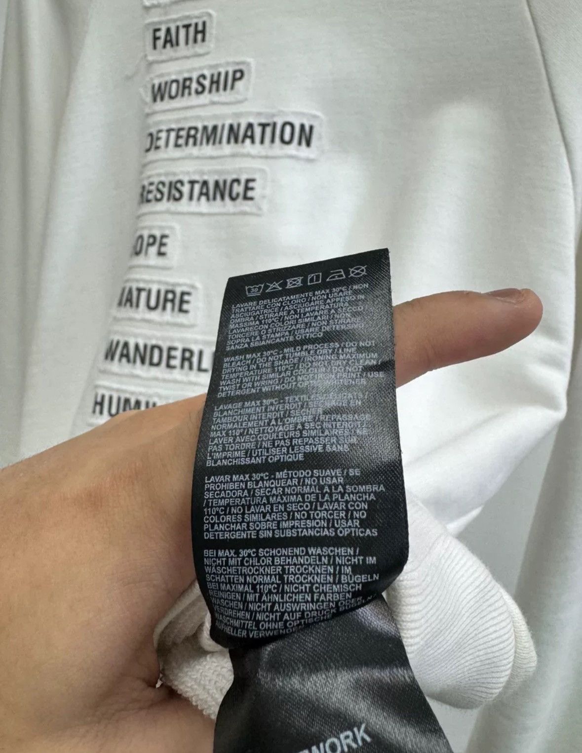 Raf Simons RAF SIMONS Redux sticker slogan hoodie2412-Nextarrow Size US S / EU 44-46 / 1 - 7 Thumbnail