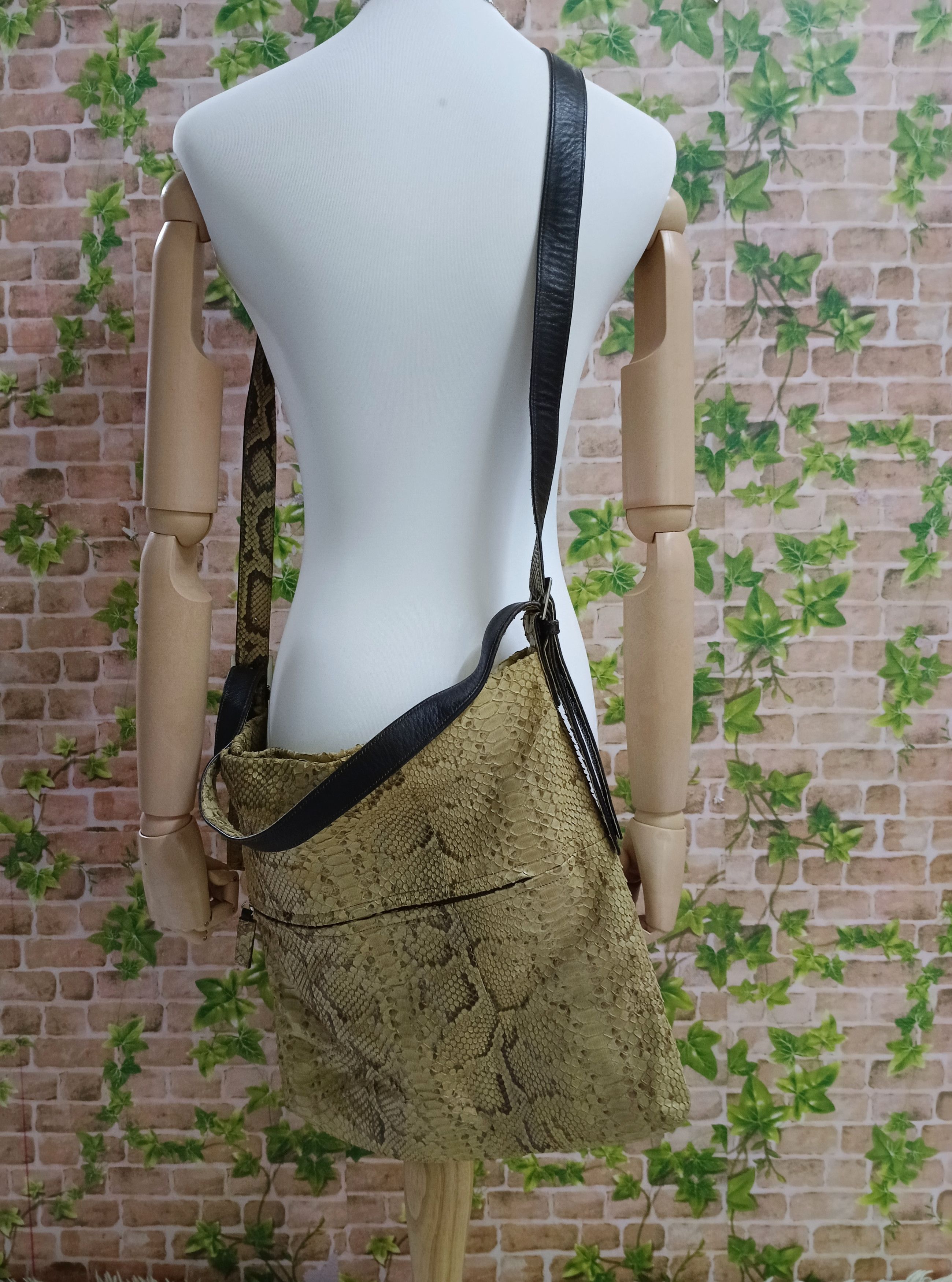 Leather LEATHER PYTHON SKIN DONN MADE IN JAPAN 2WAYS Size ONE SIZE - 5 Thumbnail