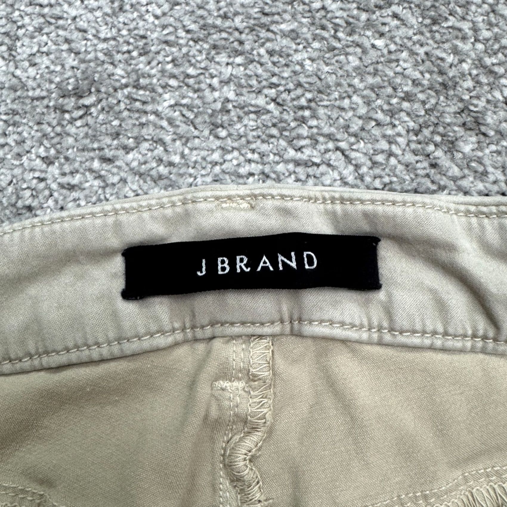 J Brand J Brand Jeans Anja Clean Cuffed Cropped Sateen Skinny Denim Womens 27 Beige City Grunge Streetwear River? Size 27" / US 4 / IT 40 - 6 Thumbnail