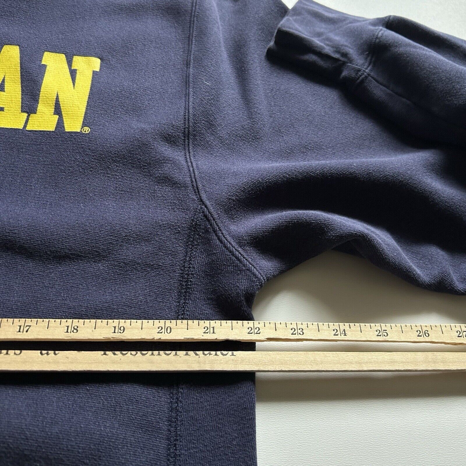 NCAA × Steve And Barrys × Vintage Vintage 2000s Michigan Wolverines NCAA College Hoodie Medium Size US M / EU 48-50 / 2 - 4 Thumbnail
