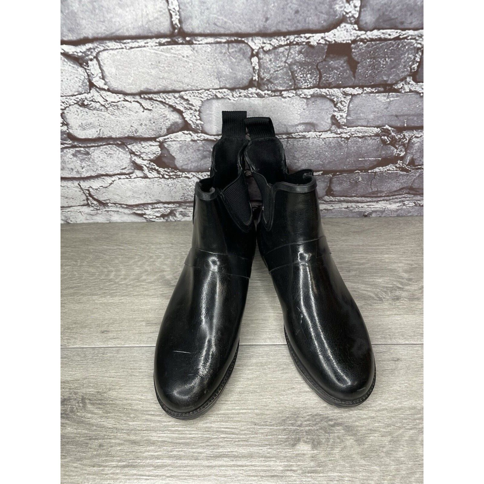 Cole Haan Cole Haan Sporting Black Rubber Pull On Chelsea Ankle Rain B Size US 6 / IT 36 - 22 Thumbnail