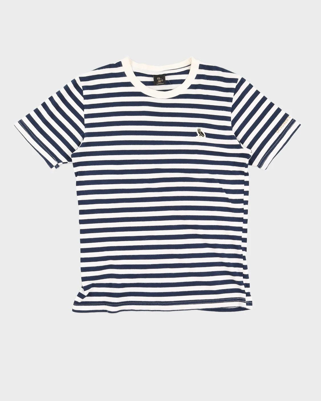 October's Very Own Navy/White OVO Striped T-Shirt Size US L / EU 52-54 / 3 - 2 Thumbnail