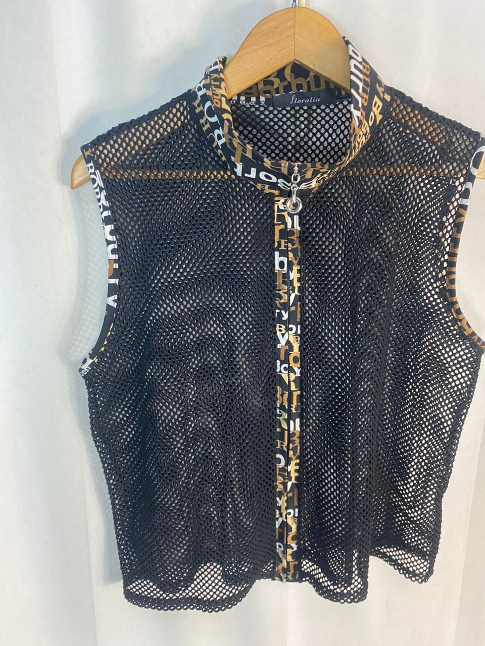 Other Floralia net croptop zipper vest Size M / US 6-8 / IT 42-44 - 3 Thumbnail