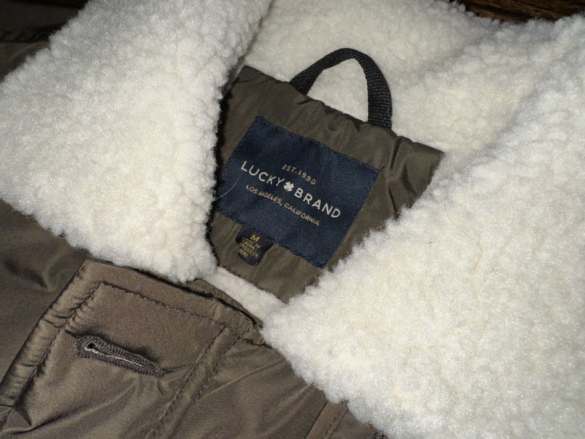 Lucky Brand Lucky Brand Sherpa Nylon Barn Coat Jacket Olive Size Medium Size US M / EU 48-50 / 2 - 3 Thumbnail