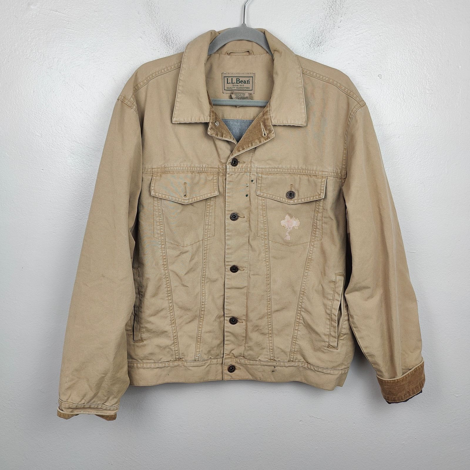 L.L. Bean Vintage L.L. Bean Chore Jacket Mens Medium Brown Field Size US M / EU 48-50 / 2 - 1 Thumbnail