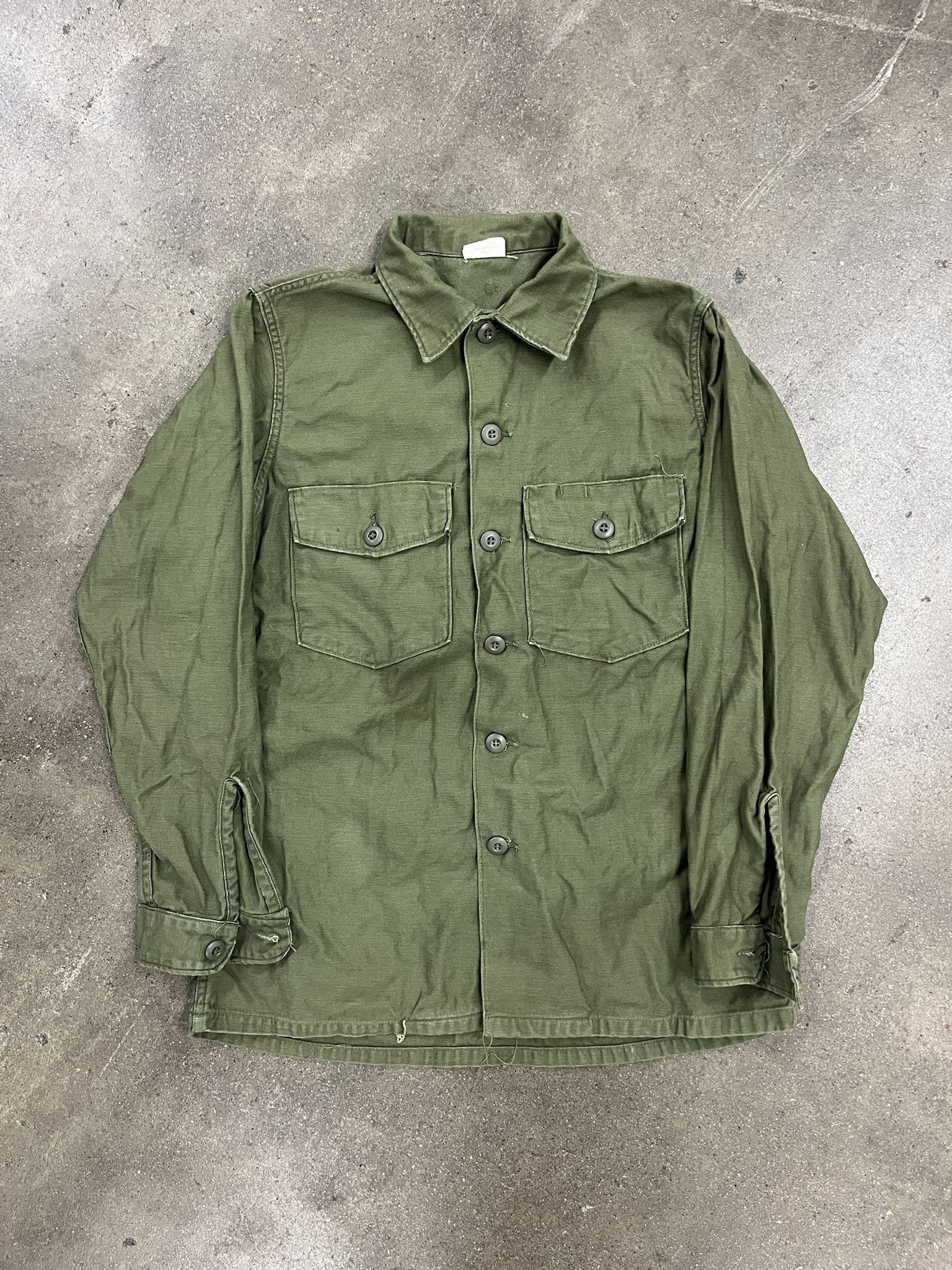 Vintage 1970's US Army Button Up Size US S / EU 44-46 / 1 - 1 Thumbnail