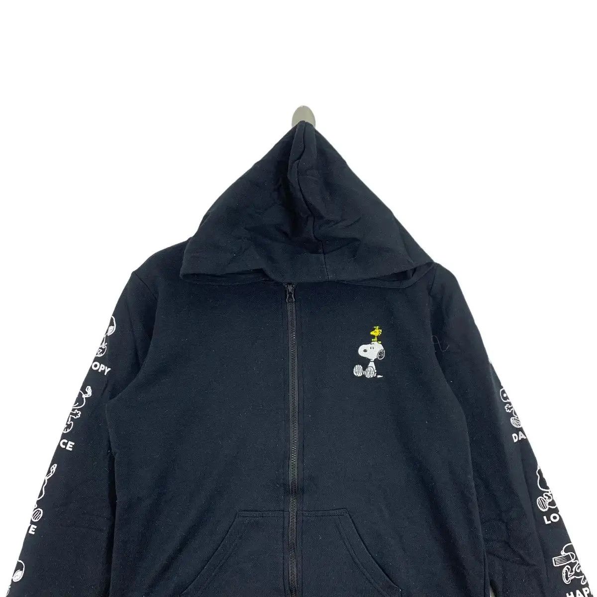 Peanuts Vintage SNOOPY PEANUTS Character Print On Sleeve Black Size US L / EU 52-54 / 3 - 3 Thumbnail