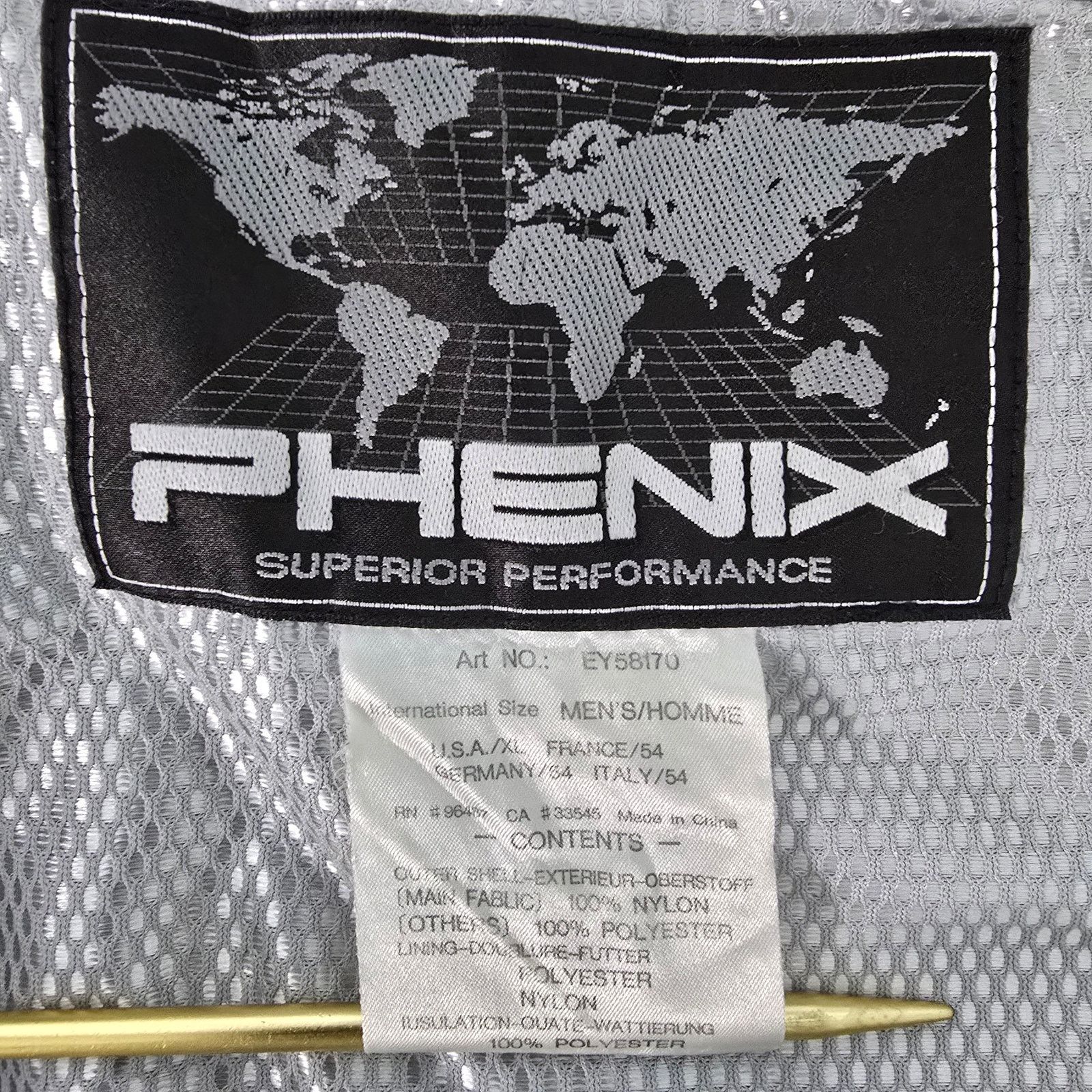 Phenix × Vintage PHENIX Ski Jacket 90s Packable hood Detachable sleeve Zip-up Size US XL / EU 56 / 4 - 12 Thumbnail