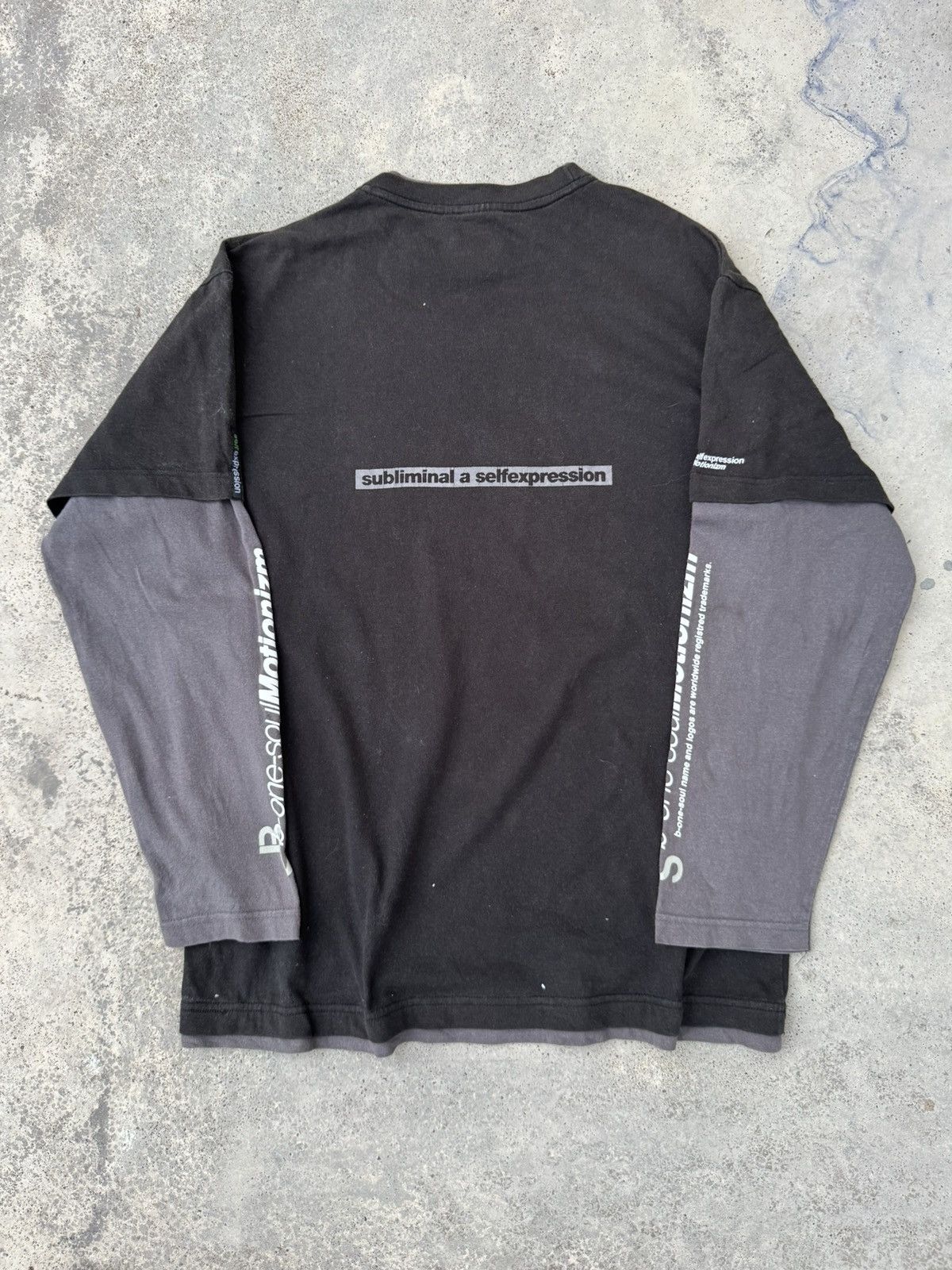 Japanese Brand 2000s Sun Faded Archival B One Soul Double Layered Size US L / EU 52-54 / 3 - 3 Thumbnail