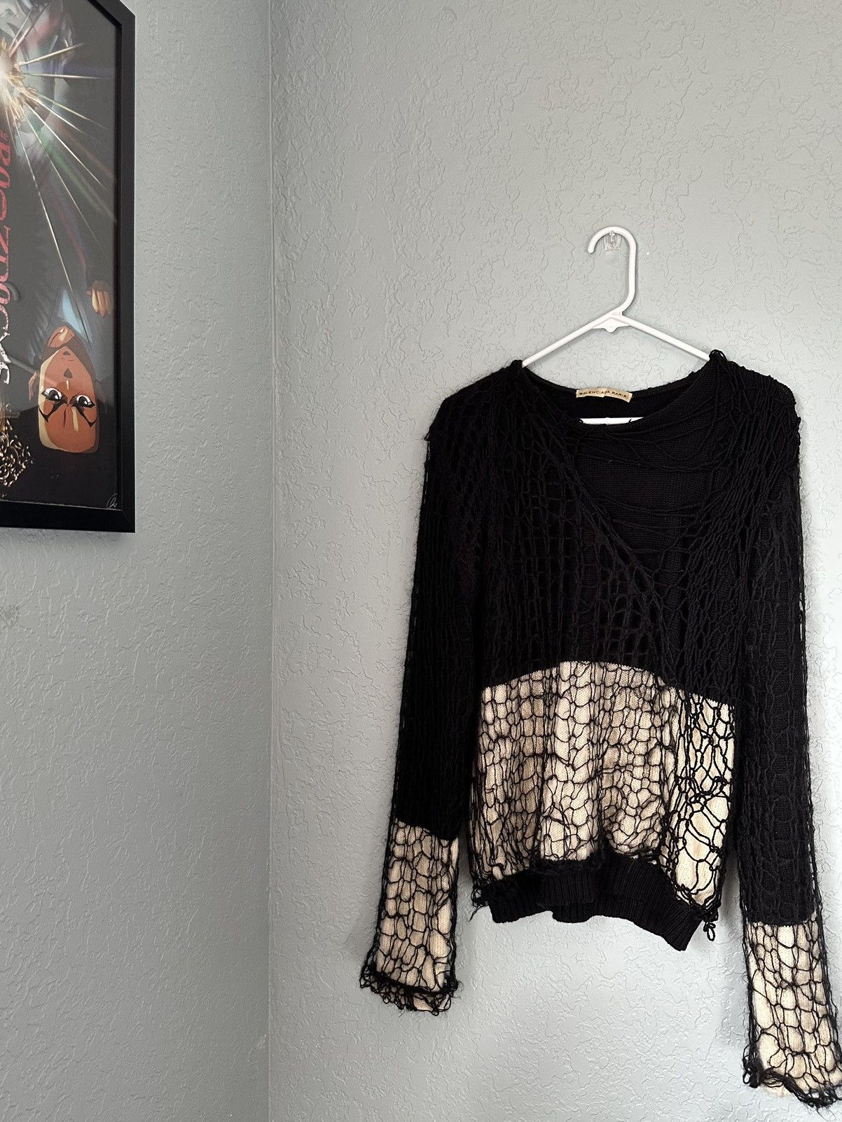 Balenciaga FW07 Runway Layered Mohair Web Knit Size US M / EU 48-50 / 2 - 3 Thumbnail