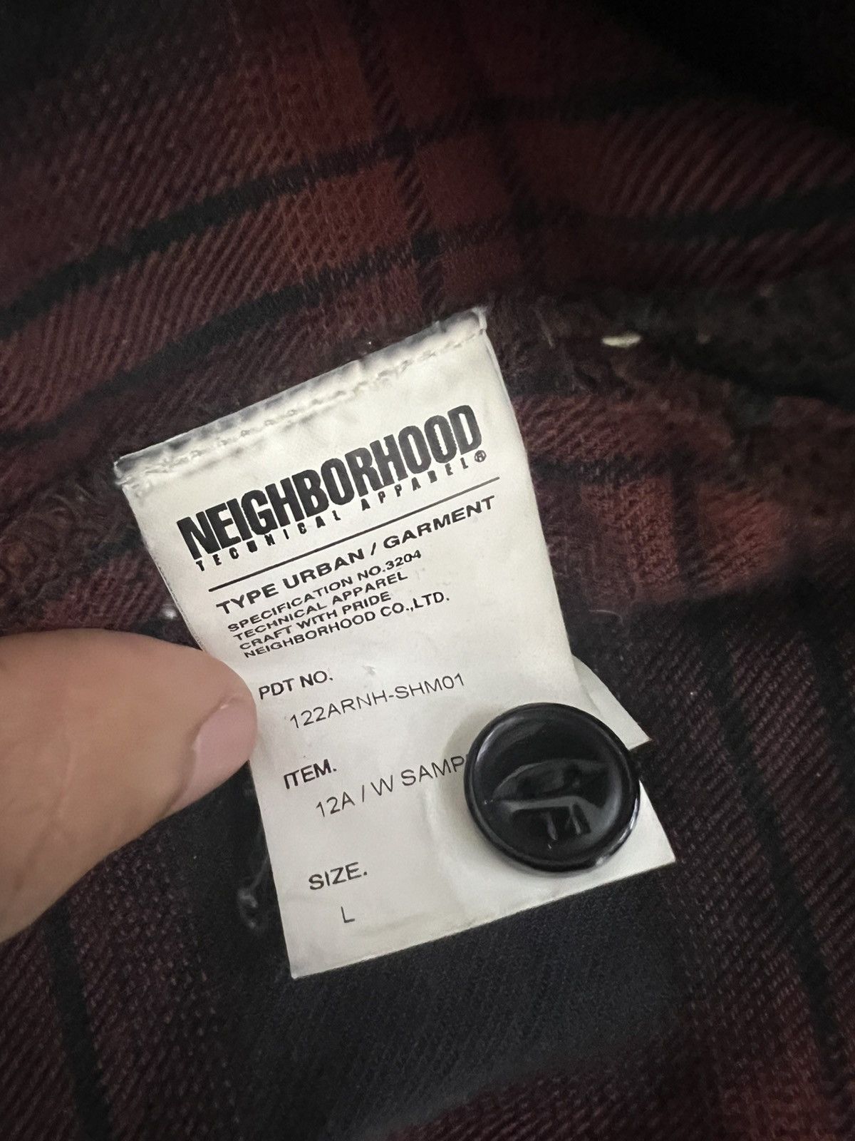 Garment Reproduction of Workers × Neighborhood AW12 Neighborhood Tech Beauty Plaid Nel Checked Flannel Jkt Size US L / EU 52-54 / 3 - 10 Thumbnail