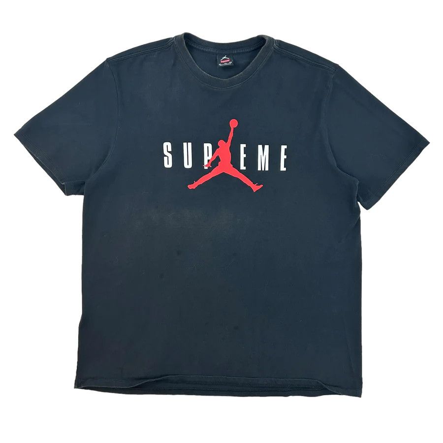 image of Supreme X Jordan Tee Black, Men's (Size XL)