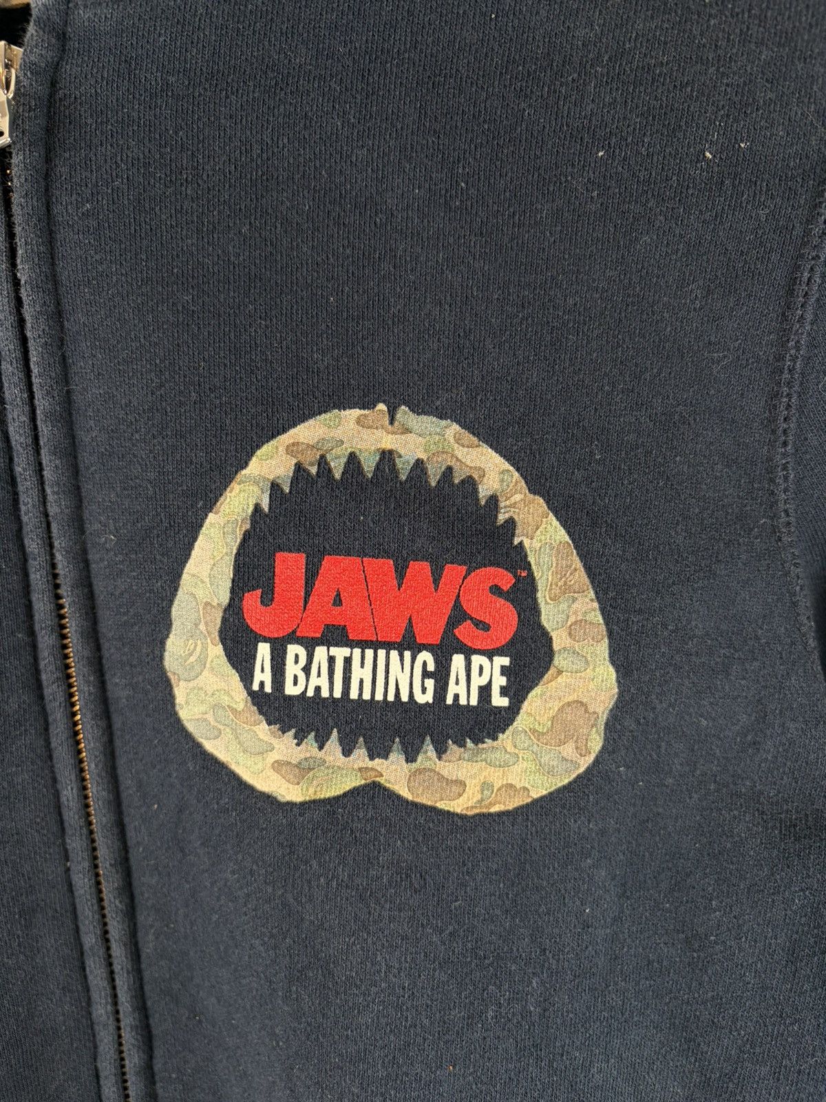 Bape 2016SS Bape x Jaws Shark Zip Up Hoodie Size S / US 4 / IT 40 - 8 Thumbnail