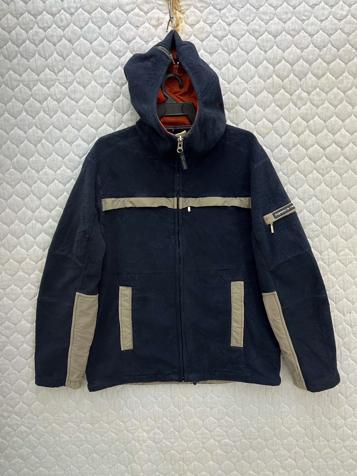 🔥🔥🔥STEALS VINTAGE TOMMY HILFIGER HOODIE FLEECE JACKET