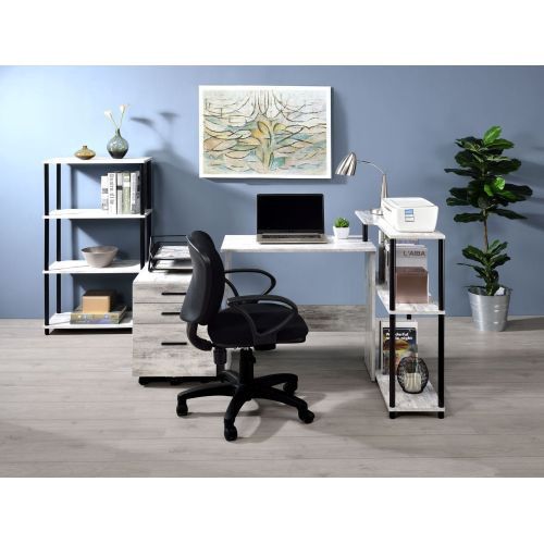 Designer × Homemade ACME Ievi Writing Desk, Antique White & Black Finish 92752 Size US L / EU 52-54 / 3 - 3 Thumbnail