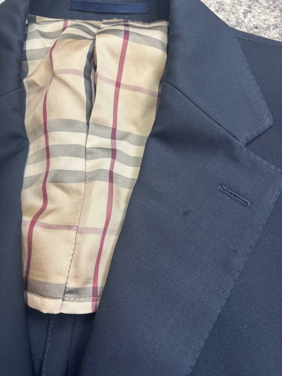 Burberry Burberry London Navy Blazer Super 100’s Wool Size 50 Size 40R - 9 Thumbnail