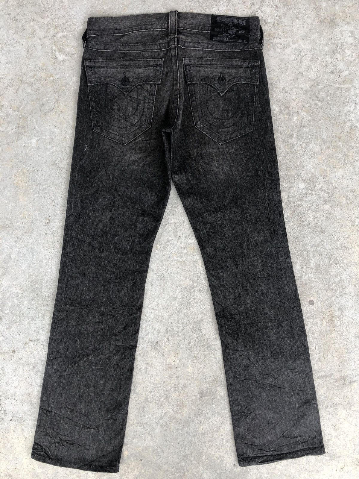 True Religion Vintage True Religion Ricky Distressed Jeans Size US 35 - 2 Thumbnail