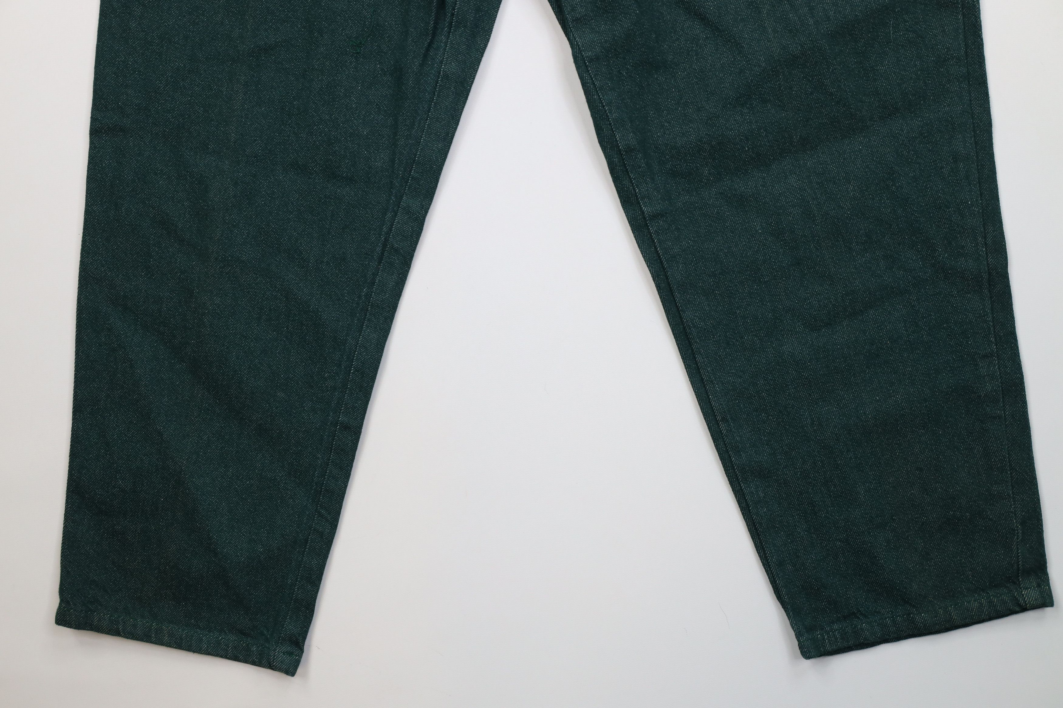 Vintage Deadstock Vintage 90s Streetwear Fit Denim Jeans Green USA Size 40" / US 18 - 4 Thumbnail