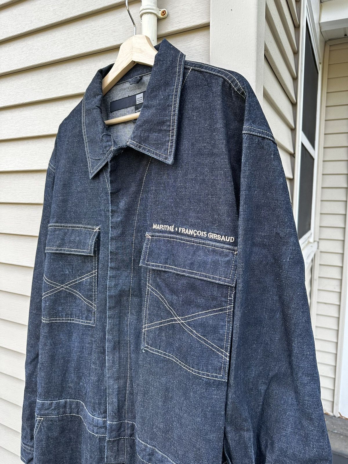 Marithe + Francois Girbaud Vintage Girbaud Heavy Denim Jumpsuit Size US 38 / EU 54 - 2 Thumbnail