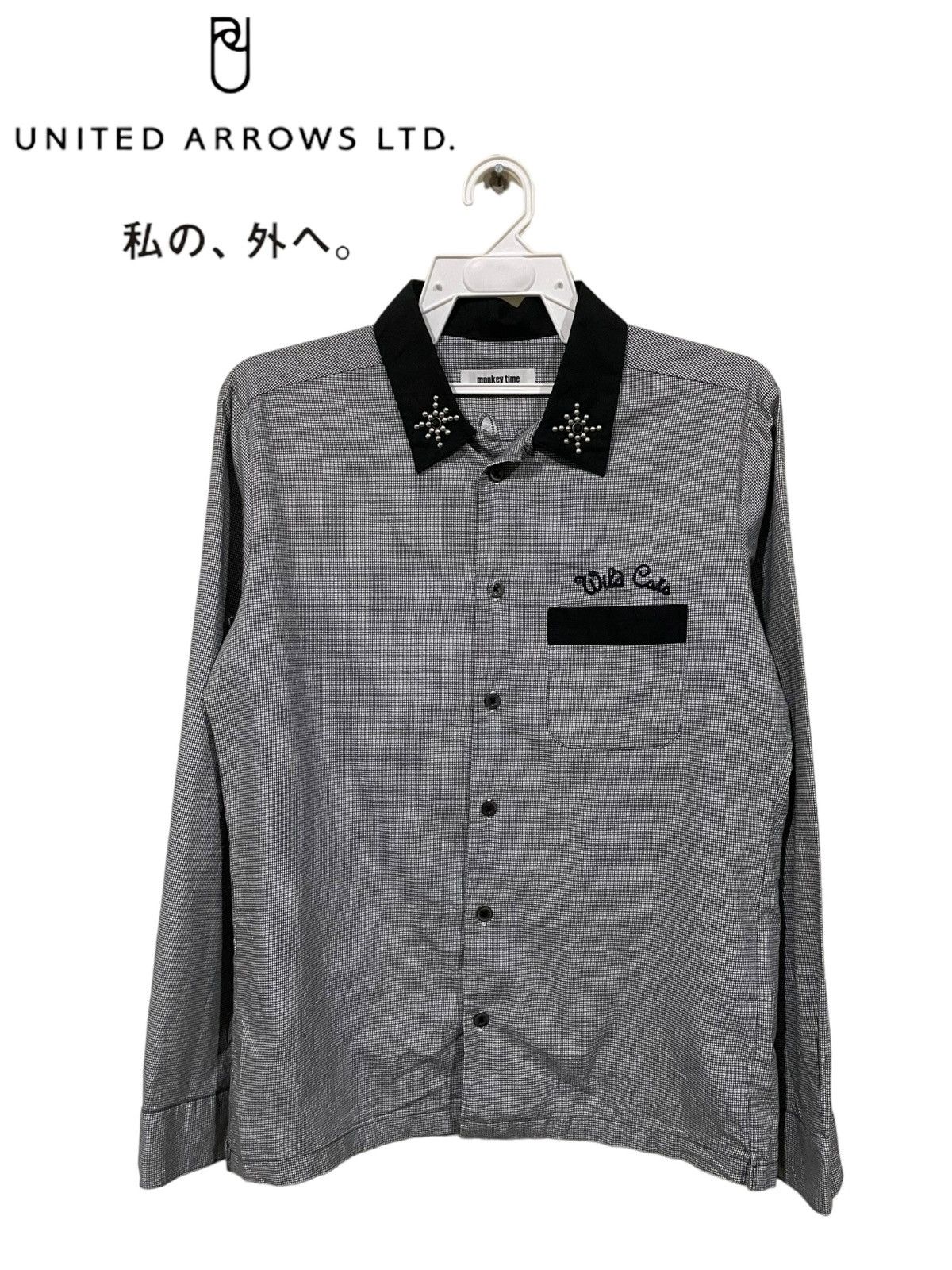 Japanese Brand × United Arrows × monkey time Monkey Time United Arrows Japan Studded Rockabilly Shirts Size US M / EU 48-50 / 2 - 2 Thumbnail