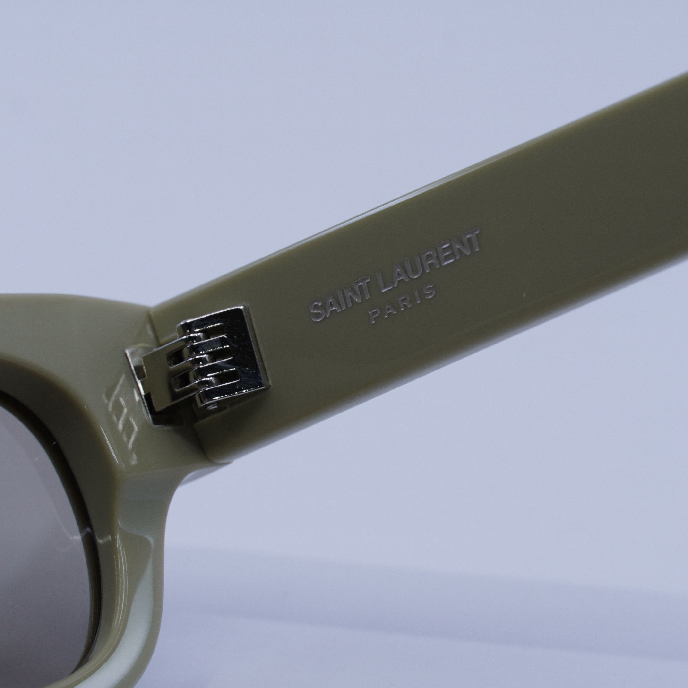 Saint Laurent Paris Saint Laurent SL761 003 Sunglasses Green Square Frame Size ONE SIZE - 8 Thumbnail
