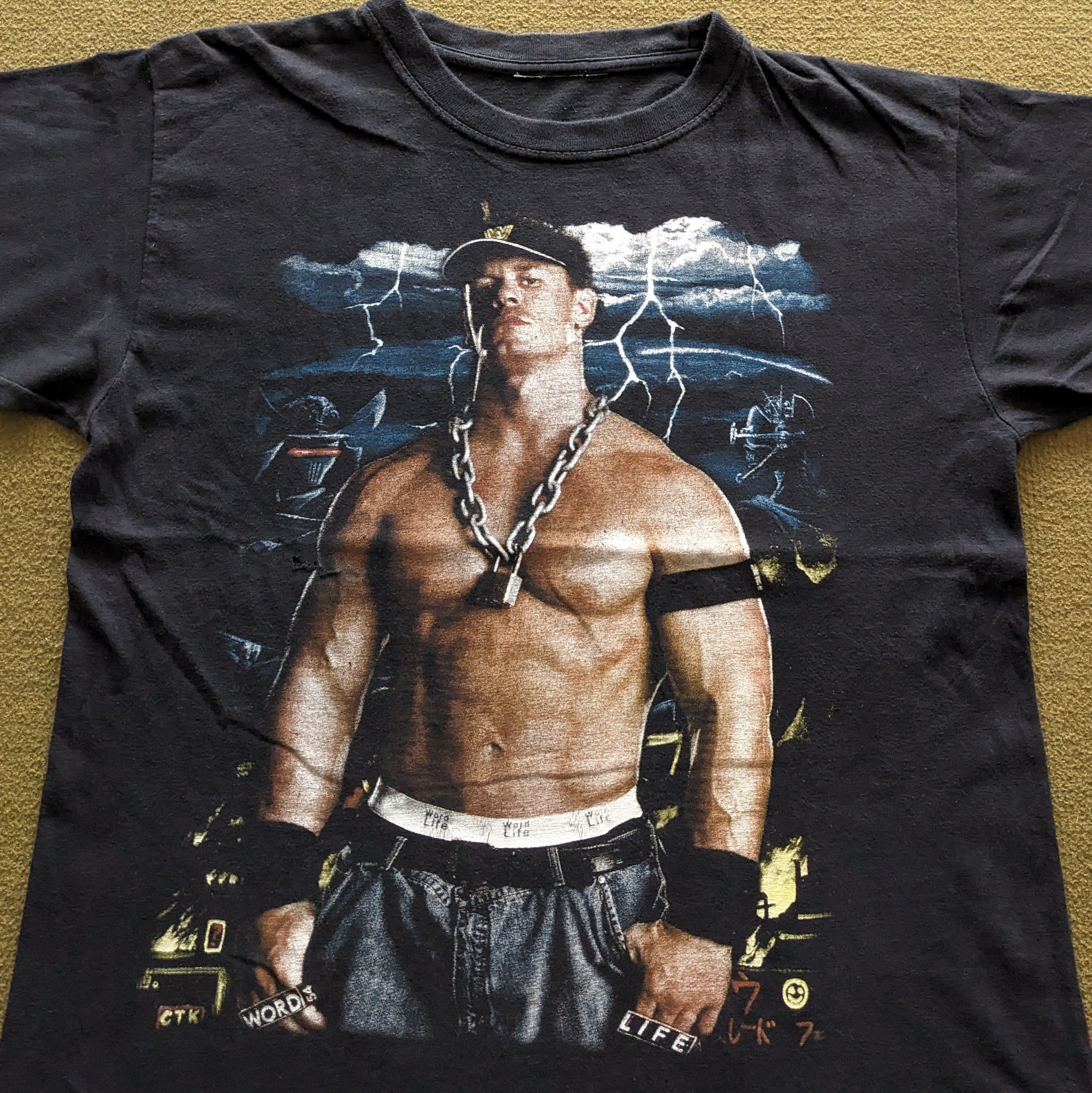 Vintage Vintage JOHN CENA WWE Wrestling T-shirt Size US M / EU 48-50 / 2 - 2 Thumbnail