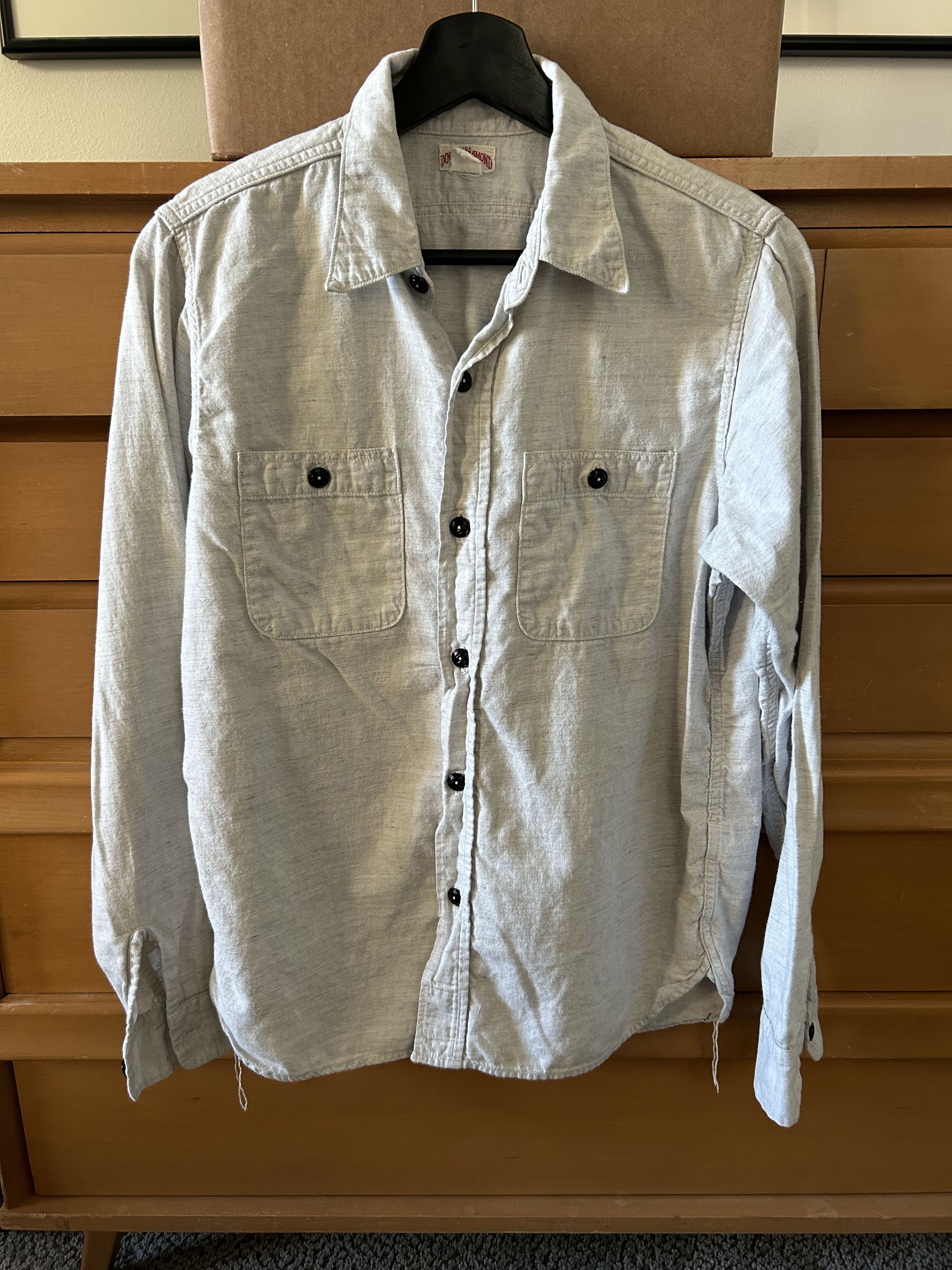 The Real McCoy's Real McCoy's Long Sleeve Work Shirt Cotton Size 15 Size US M / EU 48-50 / 2 - 1 Thumbnail