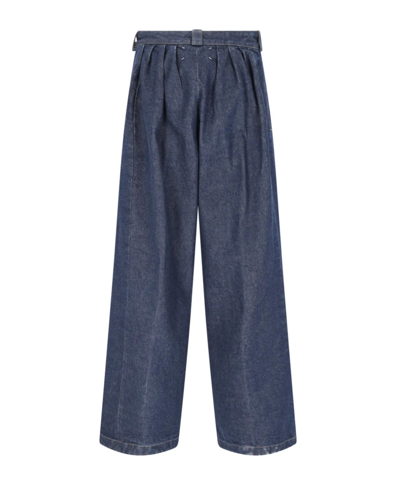 Maison Margiela oc11z0925 Pleated Jeans in Blue Size 28" / US 6 / IT 42 - 3 Thumbnail