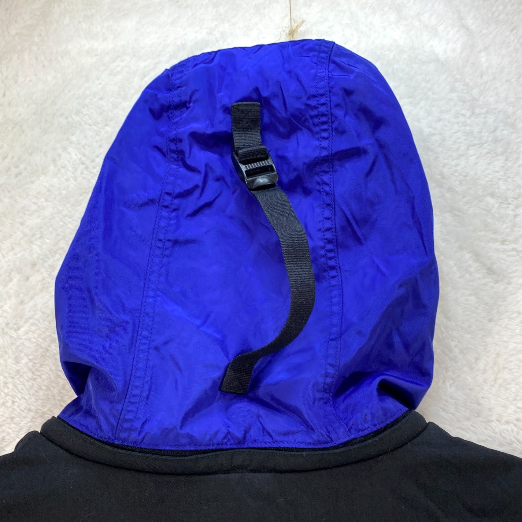 Eddie Bauer VINTAGE Eddie Bauer EBTEK Jacket Anorak Men Large Tall Blue Black 90's Hood Zip Size US L / EU 52-54 / 3 - 3 Thumbnail