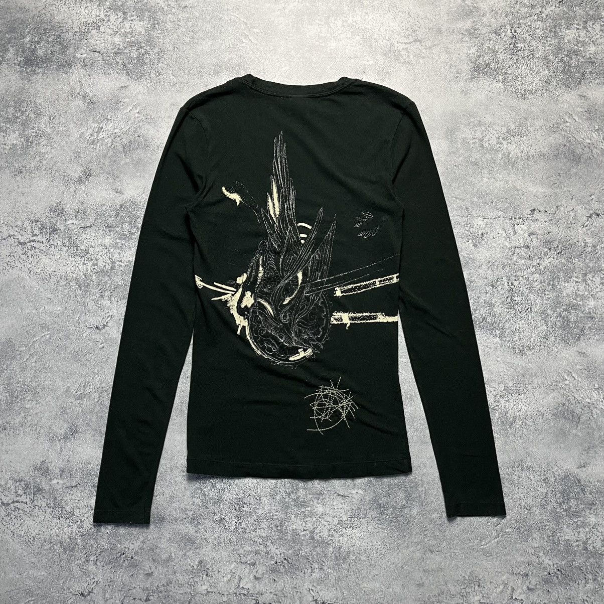 Diesel Vintage Diesel Raven Bird Longsleeve V-Neck Avant-Garde Size XS / US 0-2 / IT 36-38 - 8 Thumbnail
