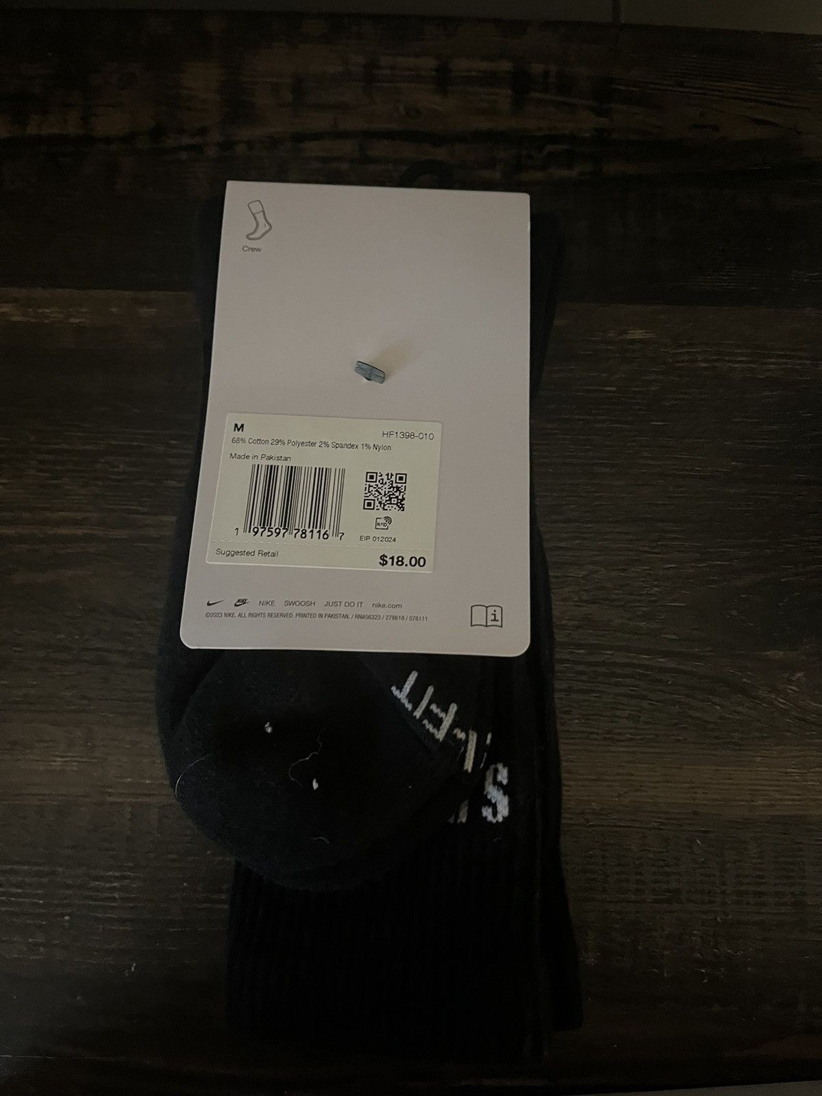 Jordan Brand × Supreme Black medium supreme Jordan socks Size ONE SIZE - 3 Thumbnail