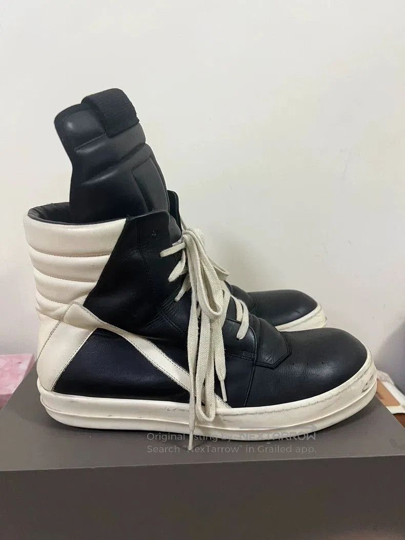 Rick Owens Rick Owens Black and White High Top Sneakers. Size US 10 / EU 43 - 2 Thumbnail